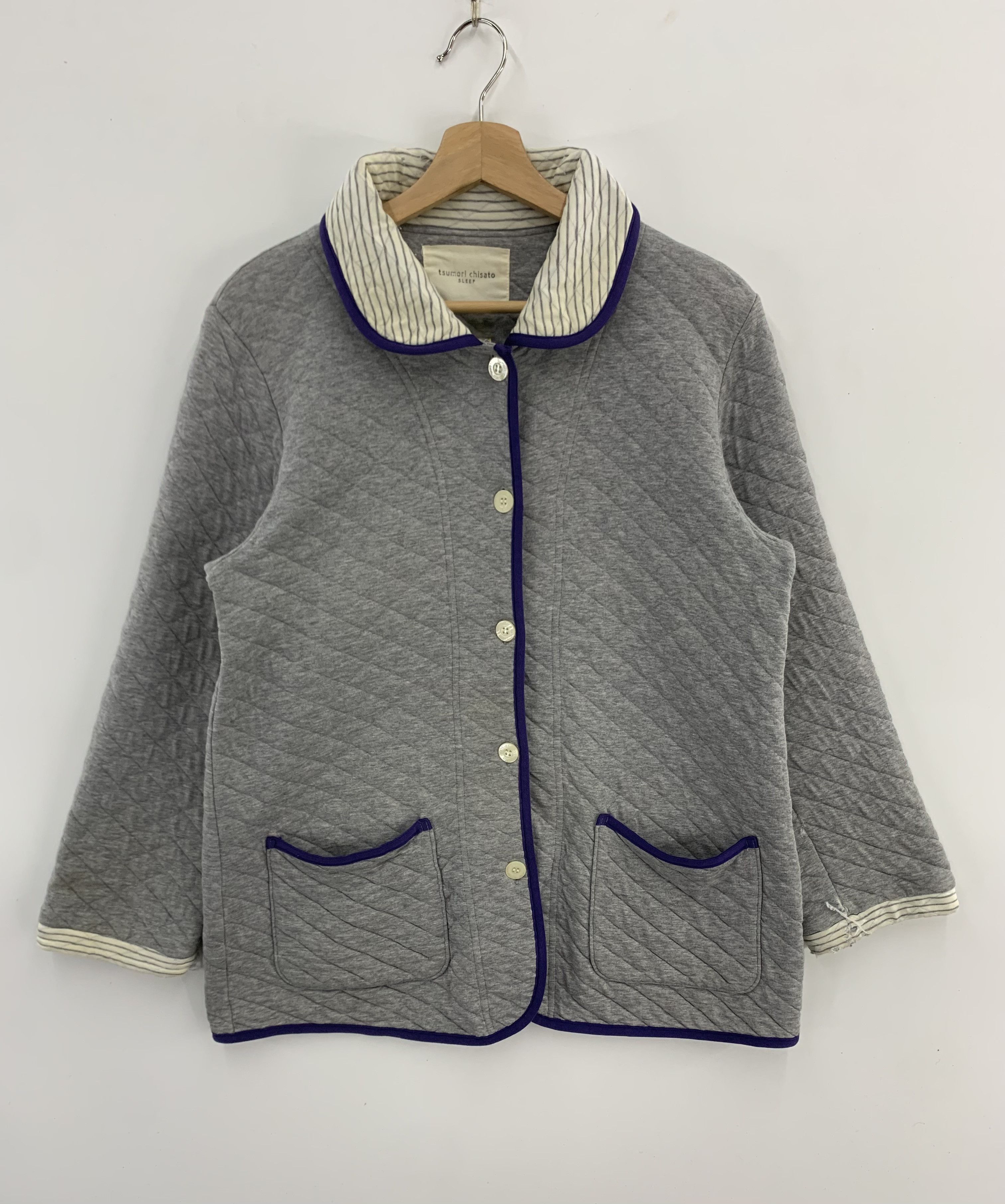 image of 90's Tsumori Chisato Distressed Sleepwear Pyjama in Grey, Men's (Size Small)