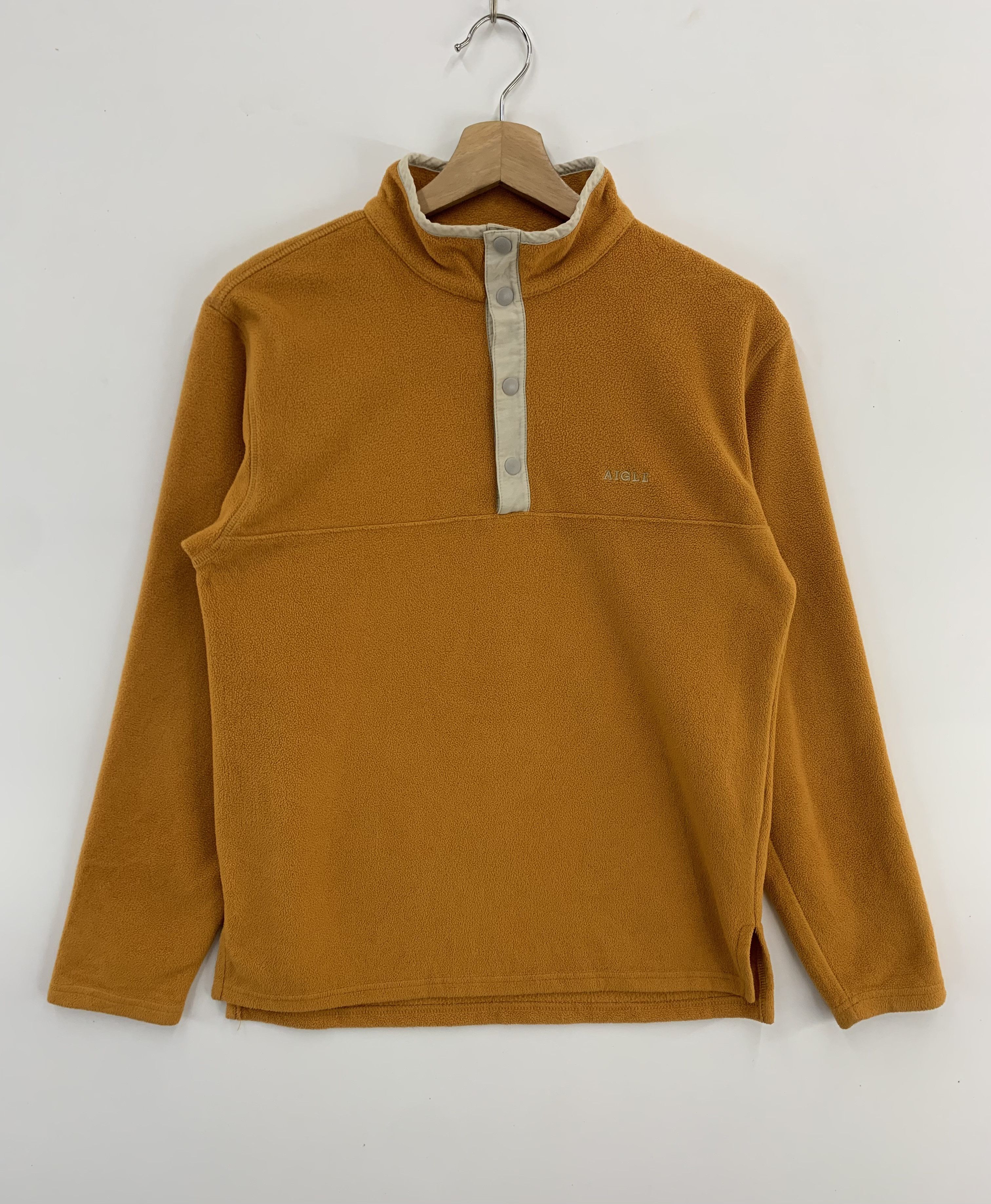 image of Aigle Long Sleeve Shirt in Brown, Men's (Size Small)