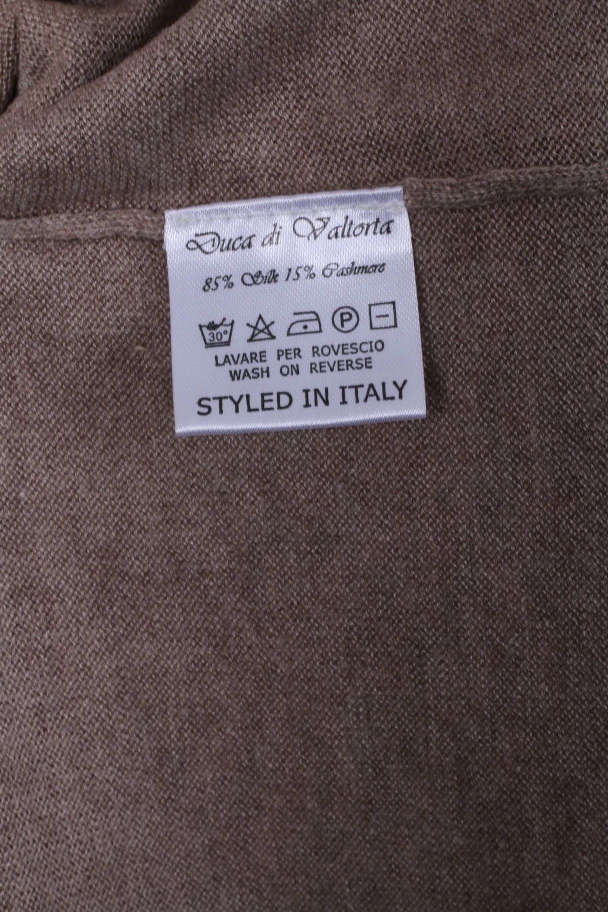 Other Duca Di Valtorta Men XXL Jumper Beige 80% SILK Cashmere 1555 Size US XXL / EU 58 / 5 - 5 Thumbnail