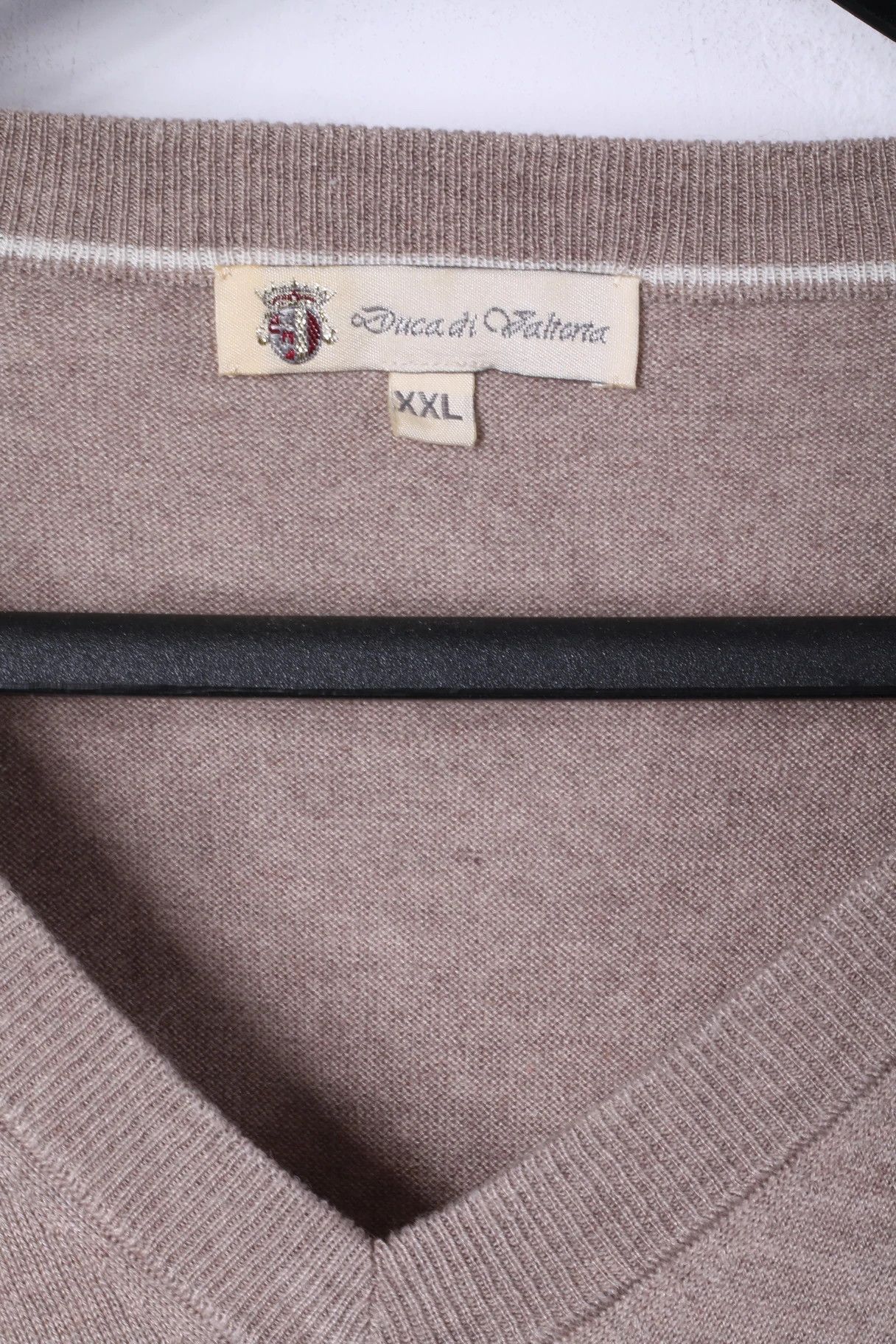 Other Duca Di Valtorta Men XXL Jumper Beige 80% SILK Cashmere 1555 Size US XXL / EU 58 / 5 - 4 Thumbnail