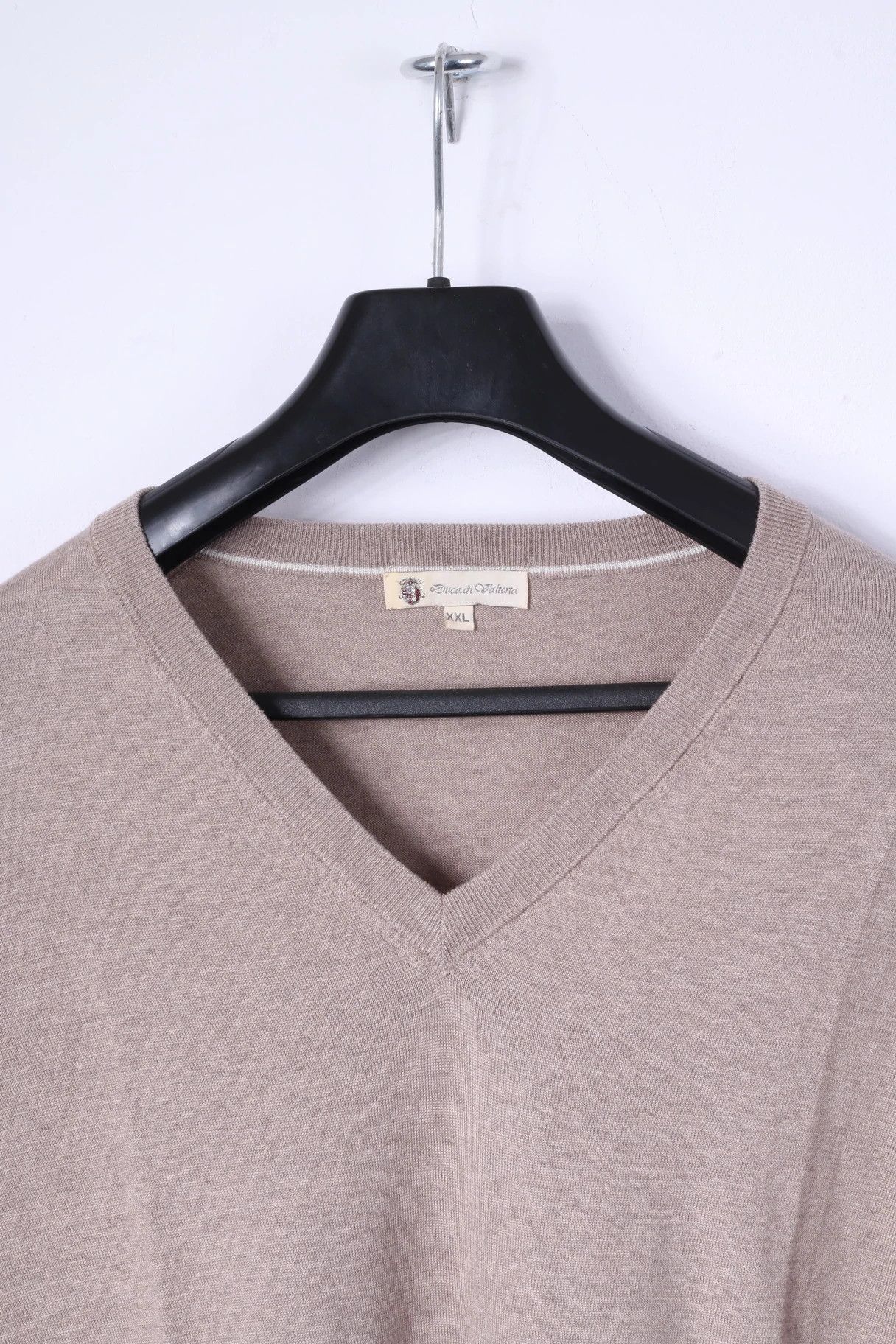 Other Duca Di Valtorta Men XXL Jumper Beige 80% SILK Cashmere 1555 Size US XXL / EU 58 / 5 - 2 Thumbnail