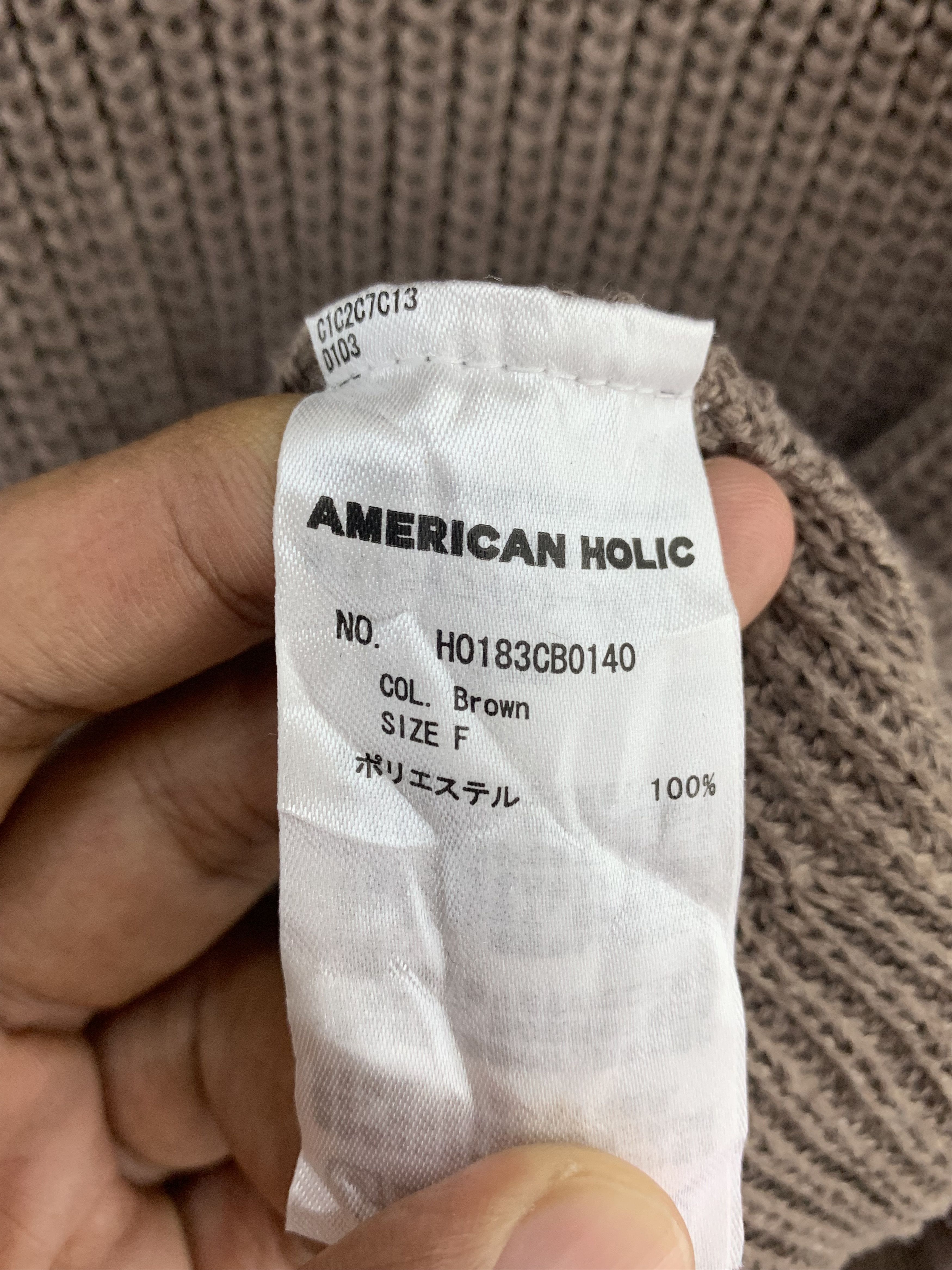 Japanese Brand American Holic Wool Knit Sweater V Neck Size US L / EU 52-54 / 3 - 4 Thumbnail