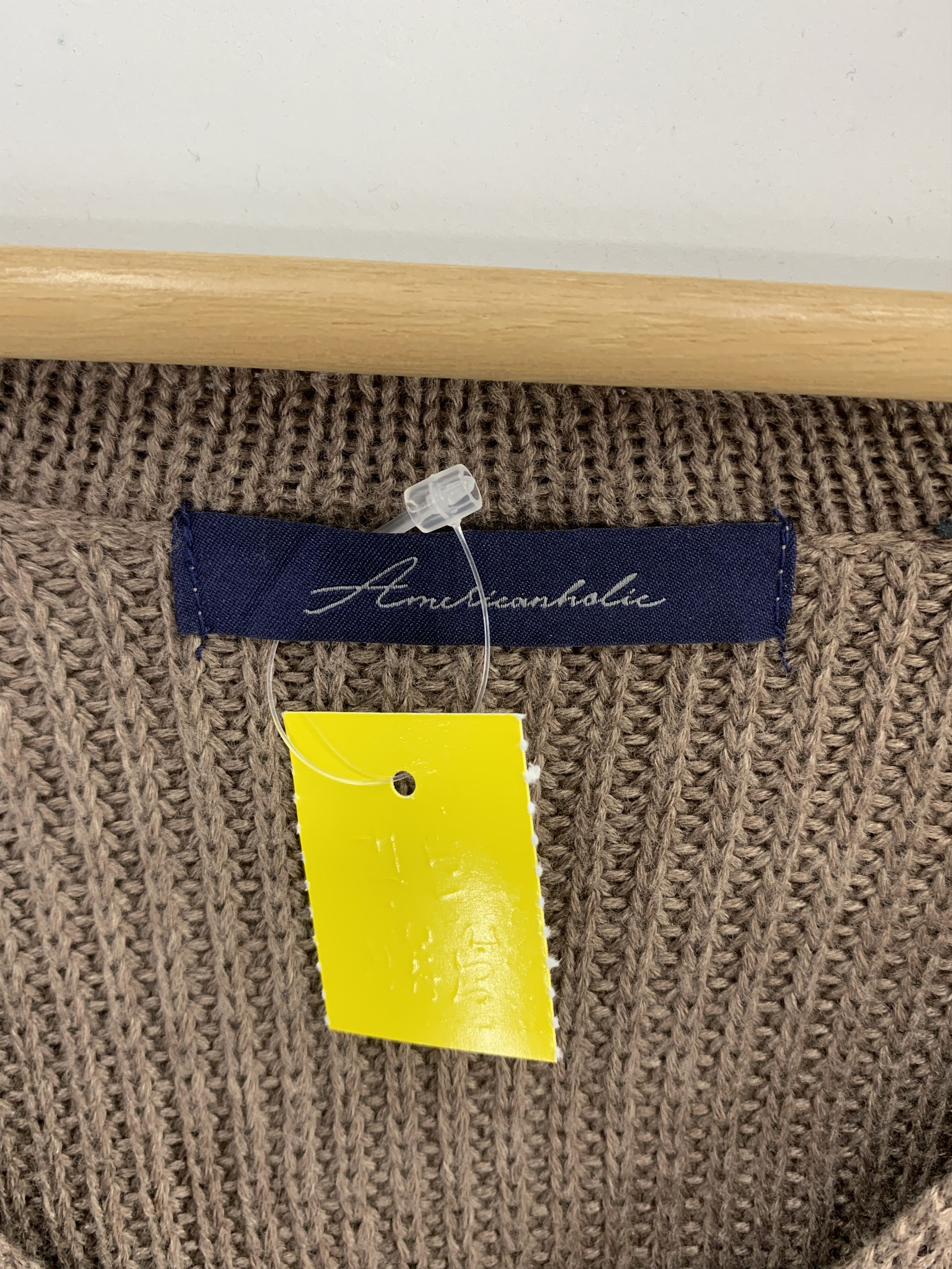 Japanese Brand American Holic Wool Knit Sweater V Neck Size US L / EU 52-54 / 3 - 3 Thumbnail