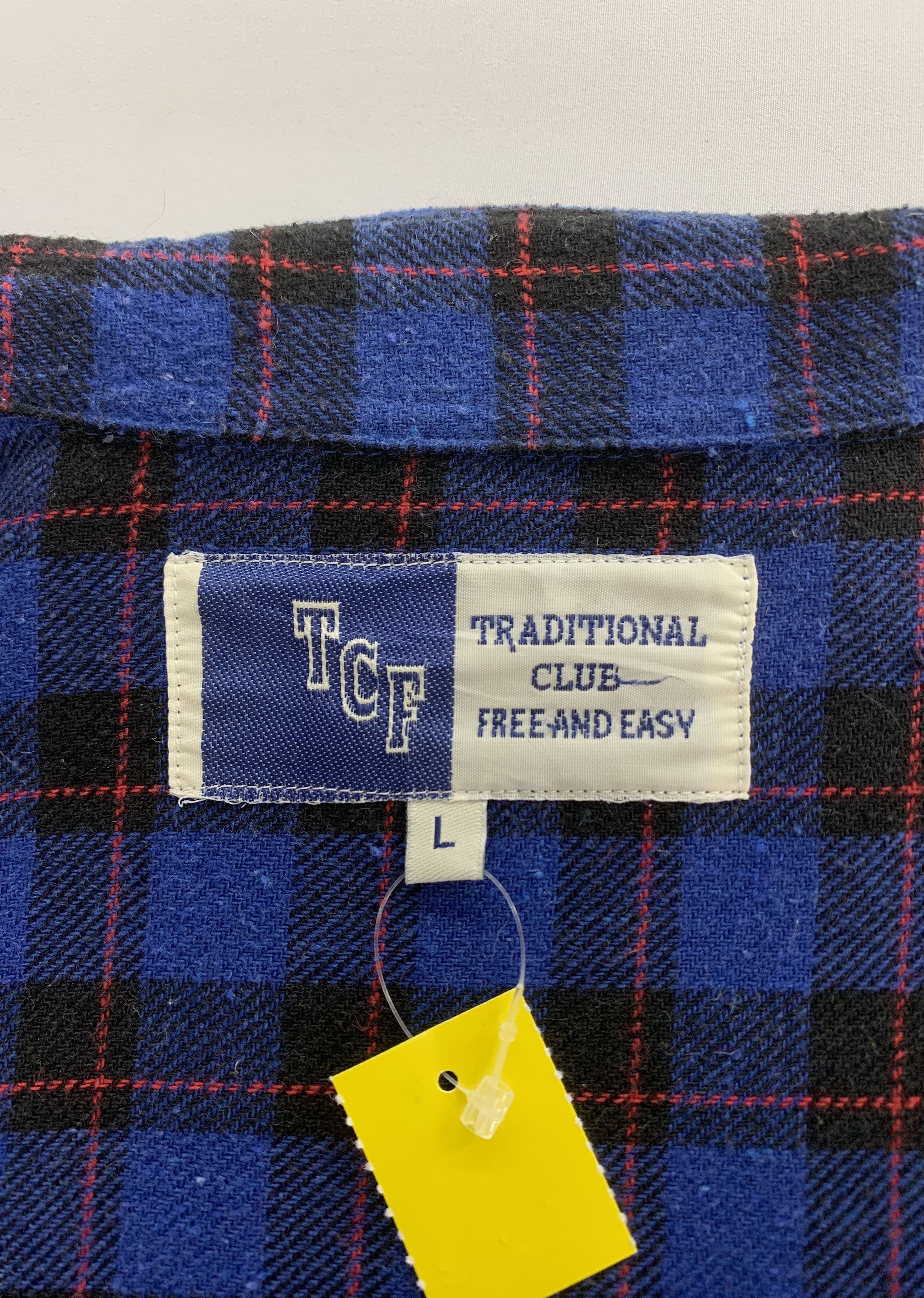 Flannel × Japanese Brand TCF Blue Flannel Long Sleeve Button Ups Size US L / EU 52-54 / 3 - 9 Thumbnail