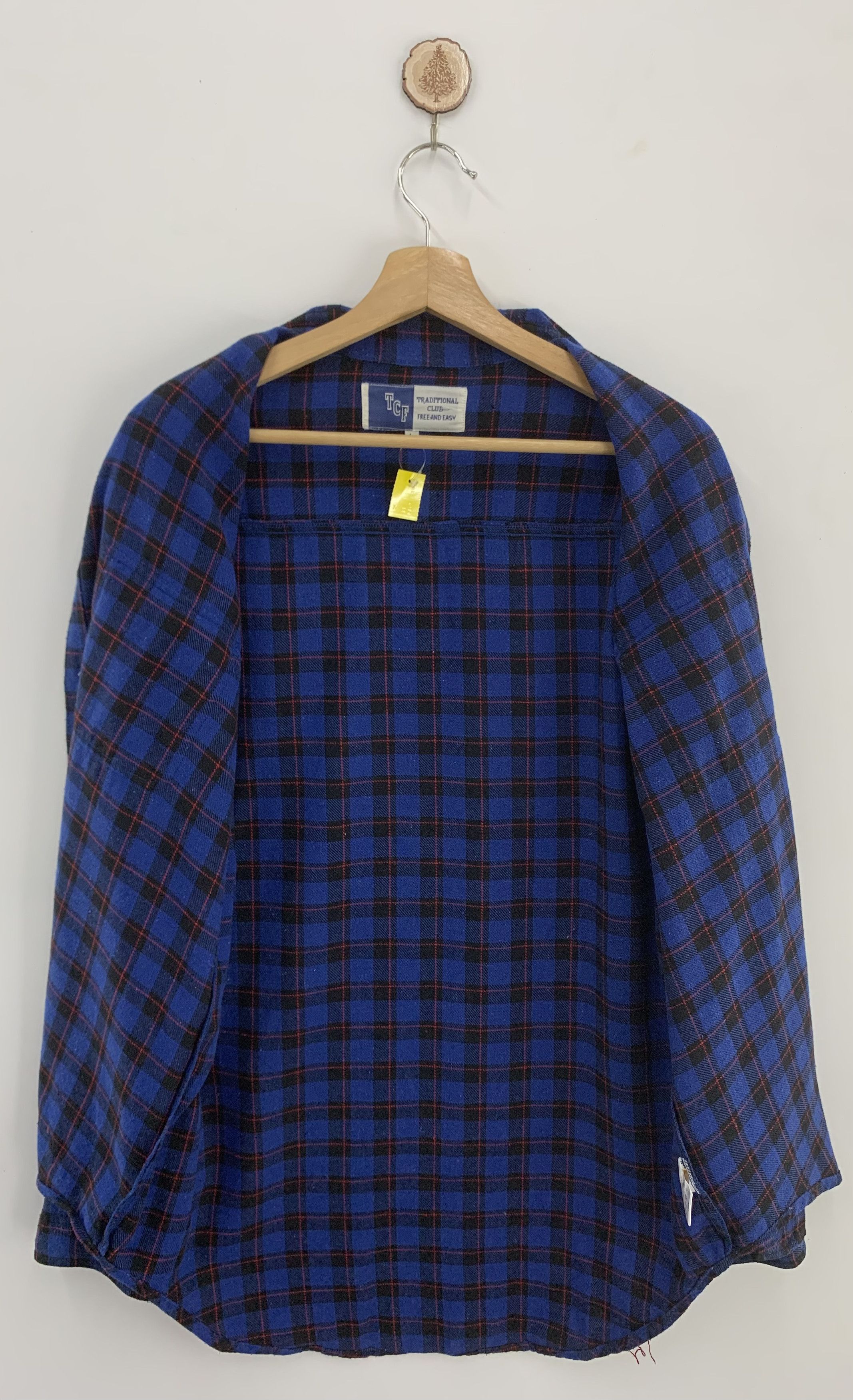Flannel × Japanese Brand TCF Blue Flannel Long Sleeve Button Ups Size US L / EU 52-54 / 3 - 4 Thumbnail