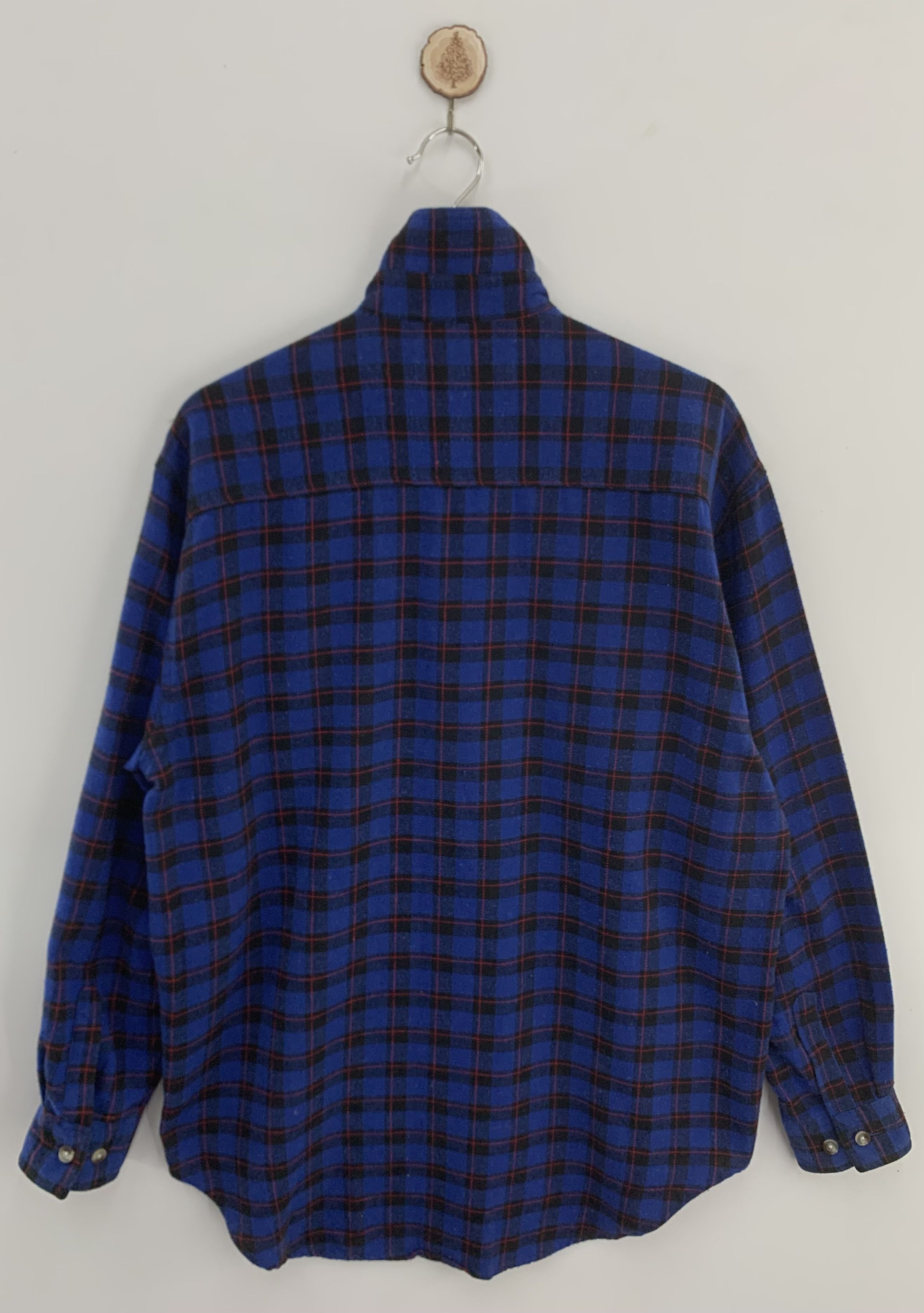 Flannel × Japanese Brand TCF Blue Flannel Long Sleeve Button Ups Size US L / EU 52-54 / 3 - 3 Thumbnail