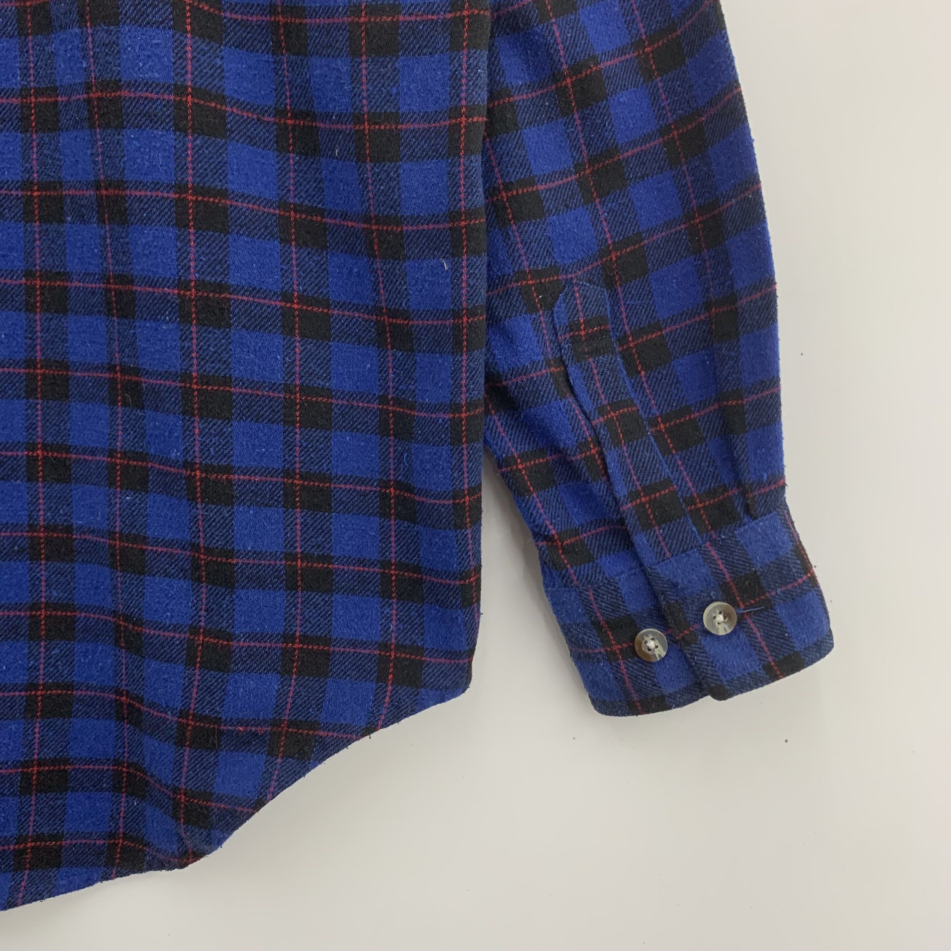Flannel × Japanese Brand TCF Blue Flannel Long Sleeve Button Ups Size US L / EU 52-54 / 3 - 5 Thumbnail