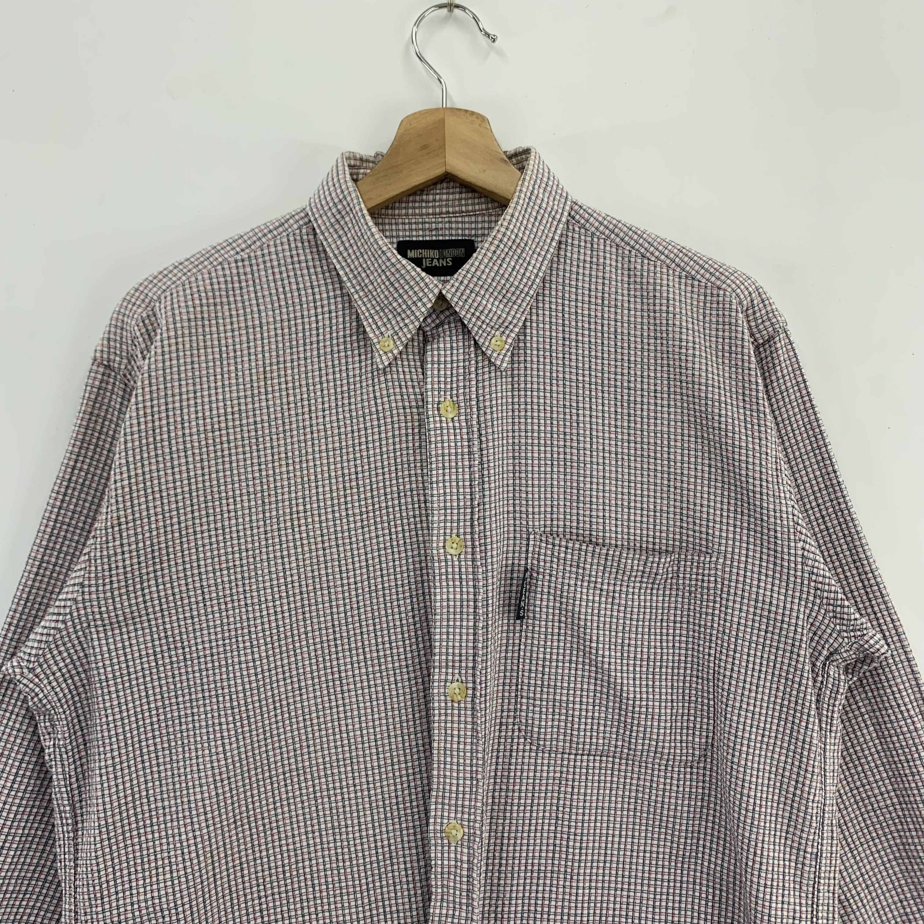 Michiko Koshino Michiko London Jeans Shirt Button Up Flannel Size US M / EU 48-50 / 2 - 4 Thumbnail
