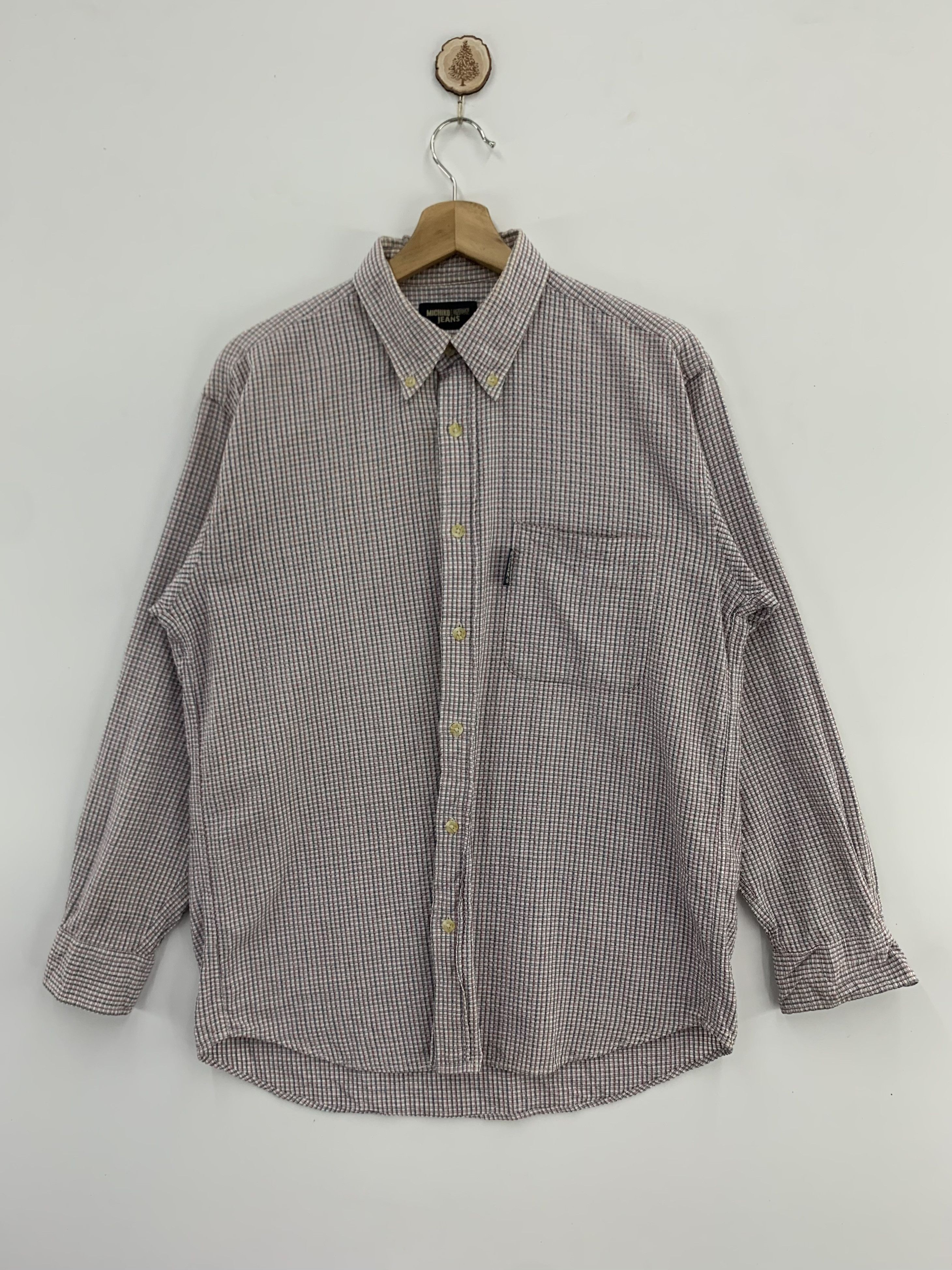 Michiko Koshino Michiko London Jeans Shirt Button Up Flannel Size US M / EU 48-50 / 2 - 1 Thumbnail