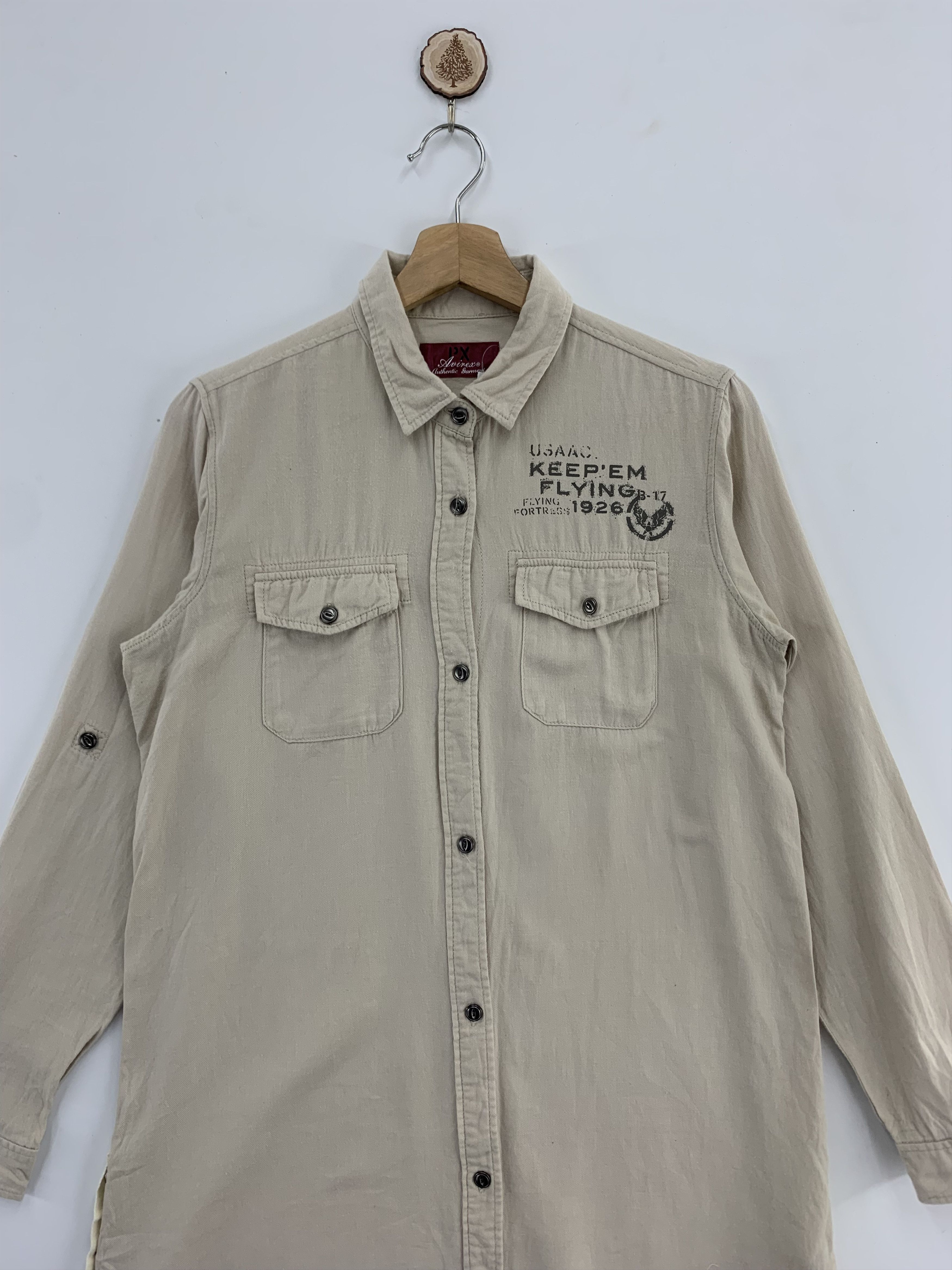 Avirex Avirex Long Shirt Shirt Button Up Military Air Force Size US L / EU 52-54 / 3 - 2 Thumbnail