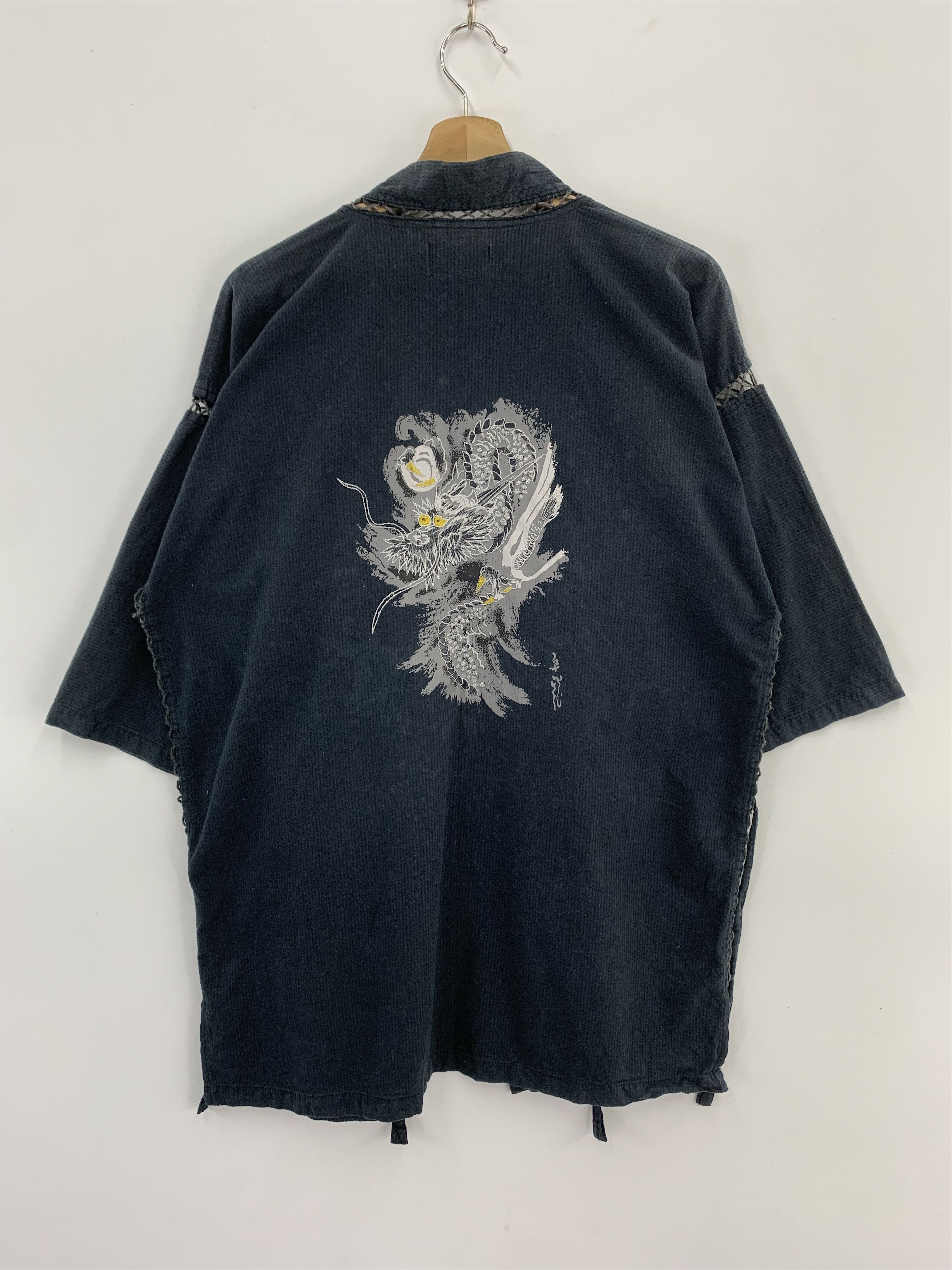 Japanese Brand Dragon Embroidery Pyjama Sleepwear Size US L / EU 52-54 / 3 - 6 Thumbnail