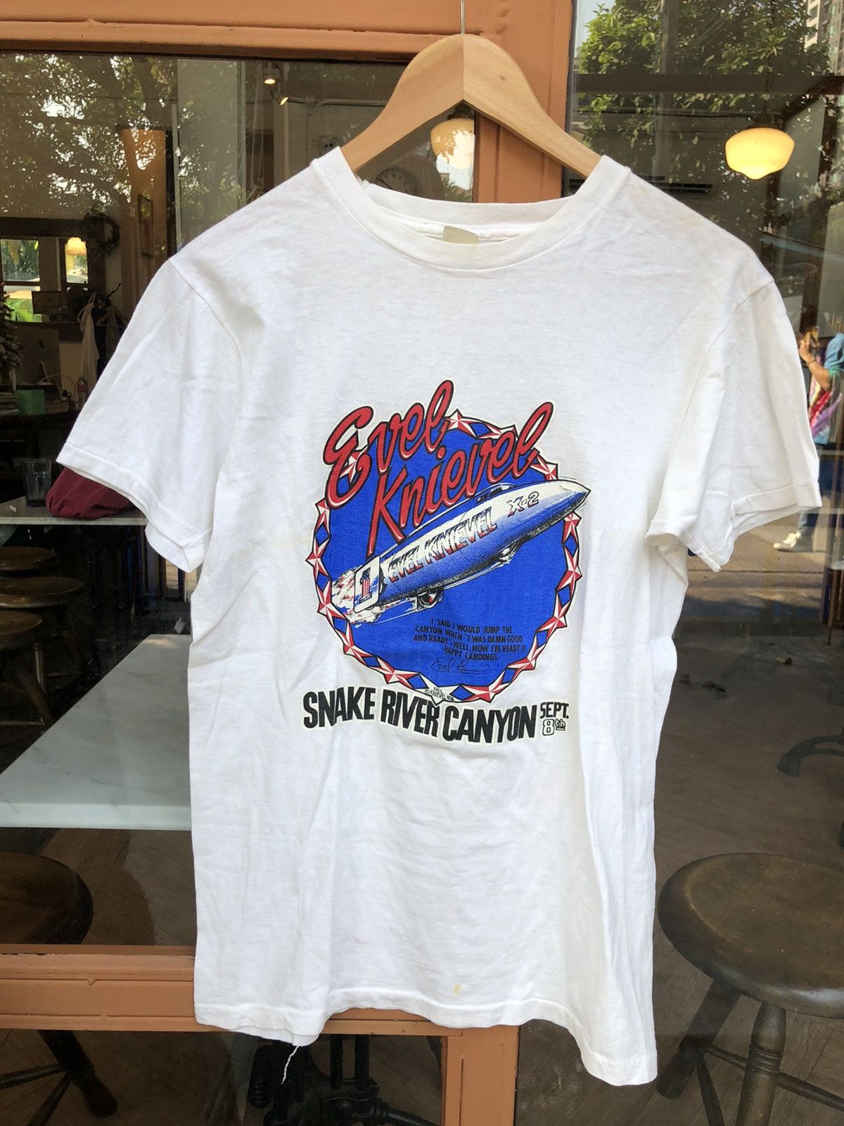 VINTAGE 1974 EVEL KNIEVEL T-shirt 70’s