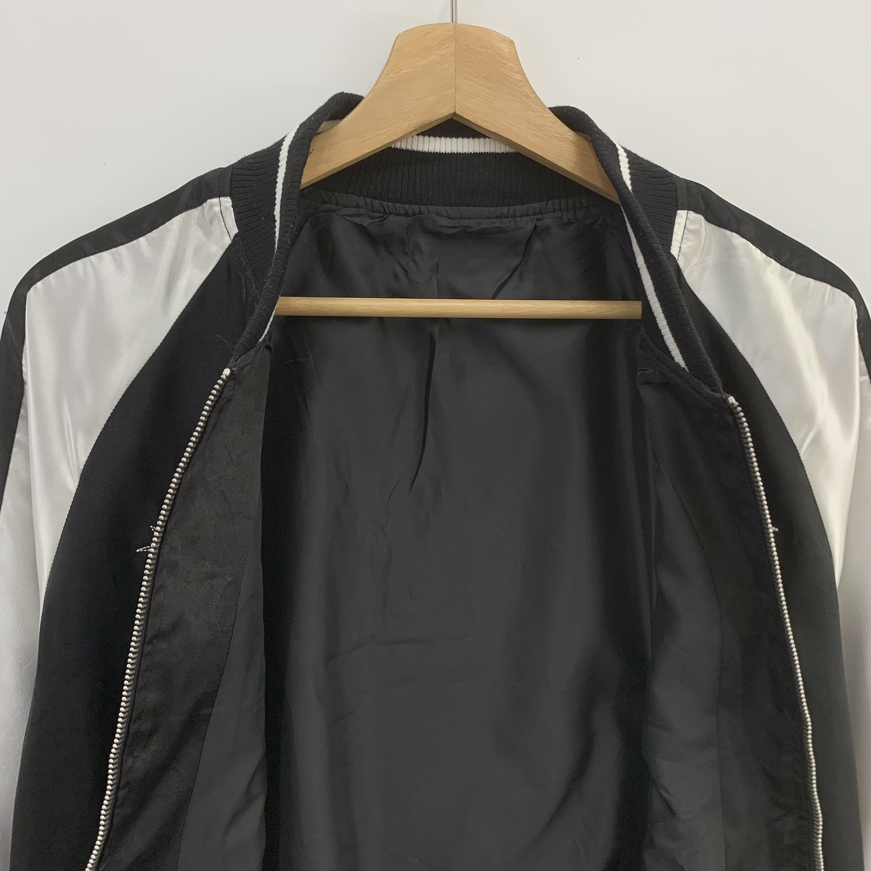 Japanese Brand Pink Latte Bomber Jacket Embroidery Polyester Black Jacket Size M / US 6-8 / IT 42-44 - 5 Thumbnail