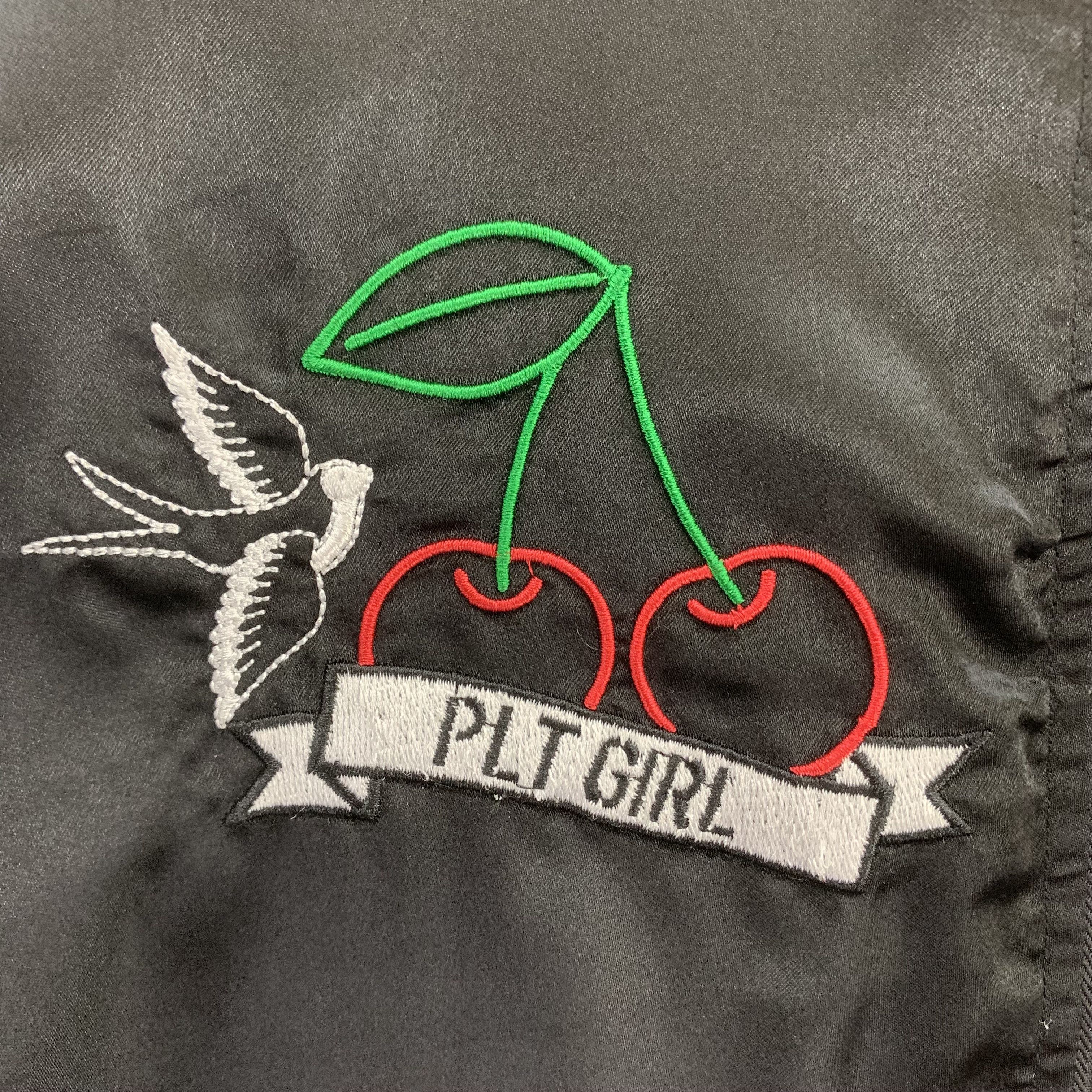 Japanese Brand Pink Latte Bomber Jacket Embroidery Polyester Black Jacket Size M / US 6-8 / IT 42-44 - 6 Thumbnail