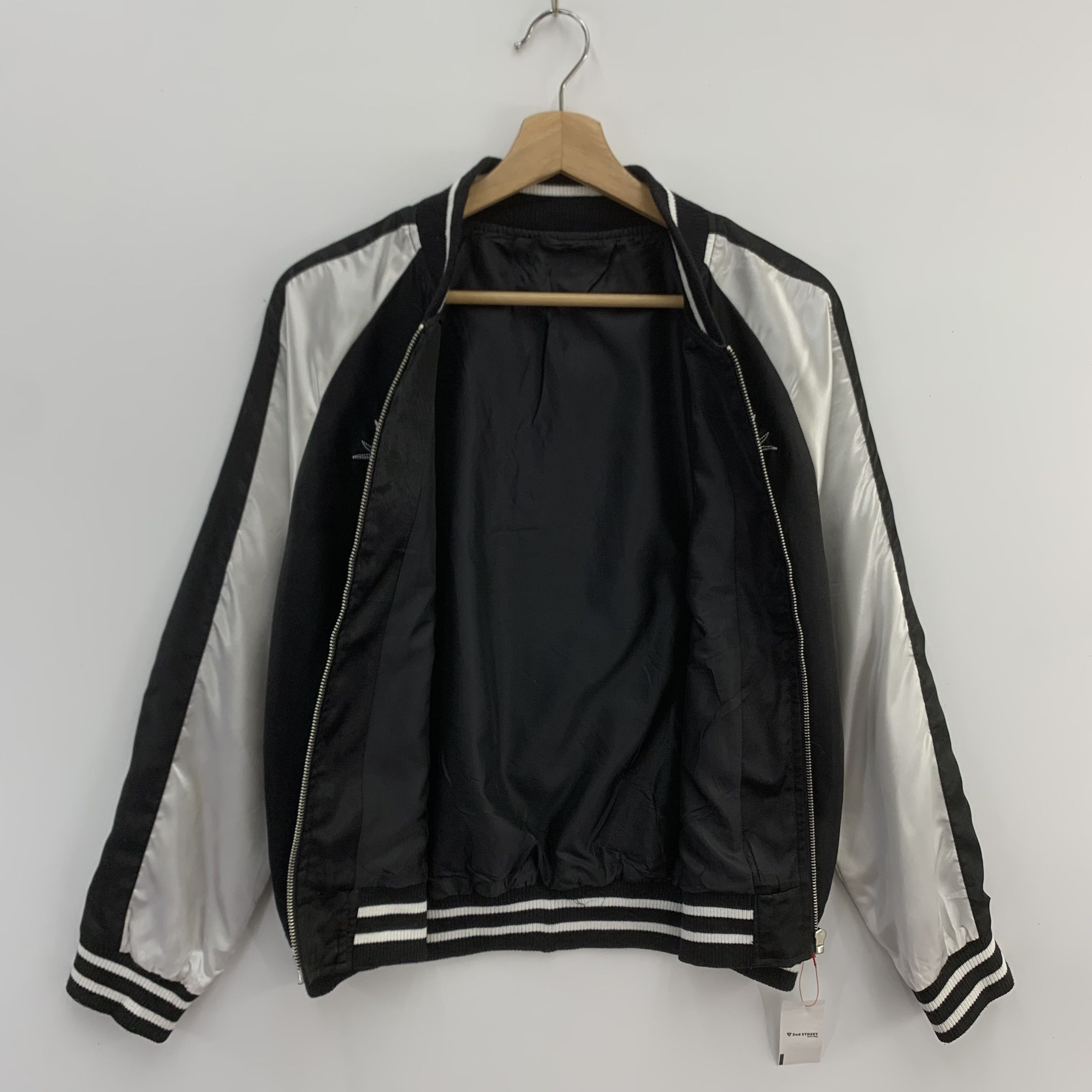 Japanese Brand Pink Latte Bomber Jacket Embroidery Polyester Black Jacket Size M / US 6-8 / IT 42-44 - 4 Thumbnail