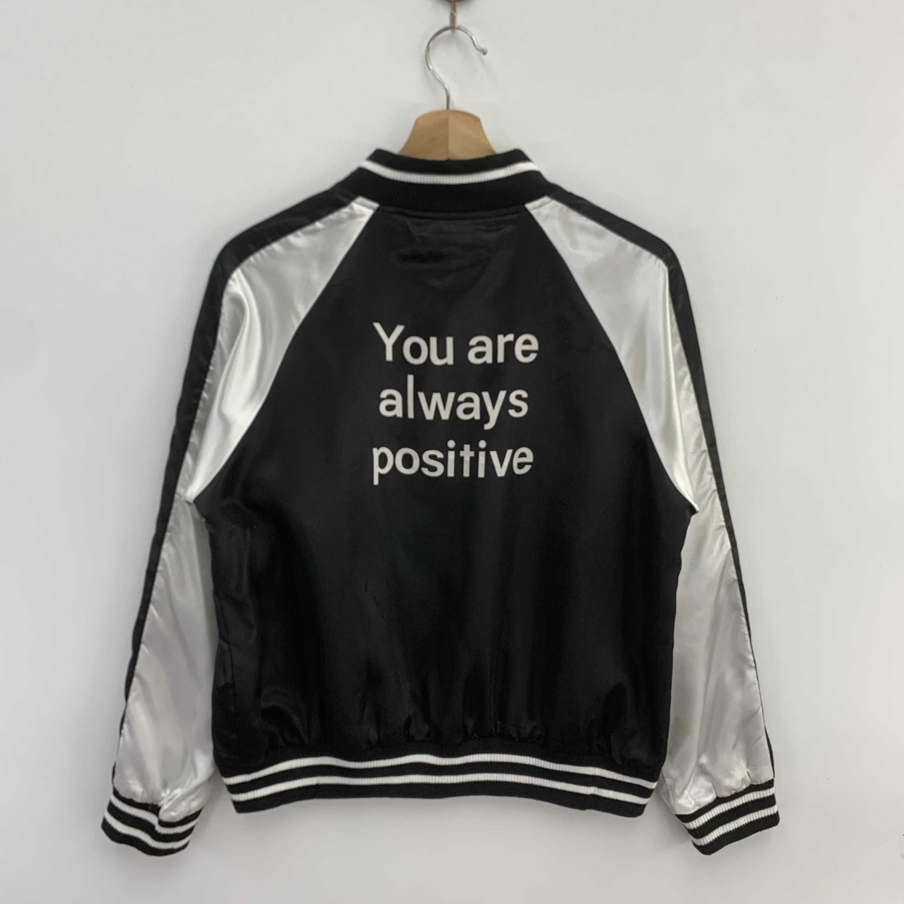 Japanese Brand Pink Latte Bomber Jacket Embroidery Polyester Black Jacket Size M / US 6-8 / IT 42-44 - 3 Thumbnail
