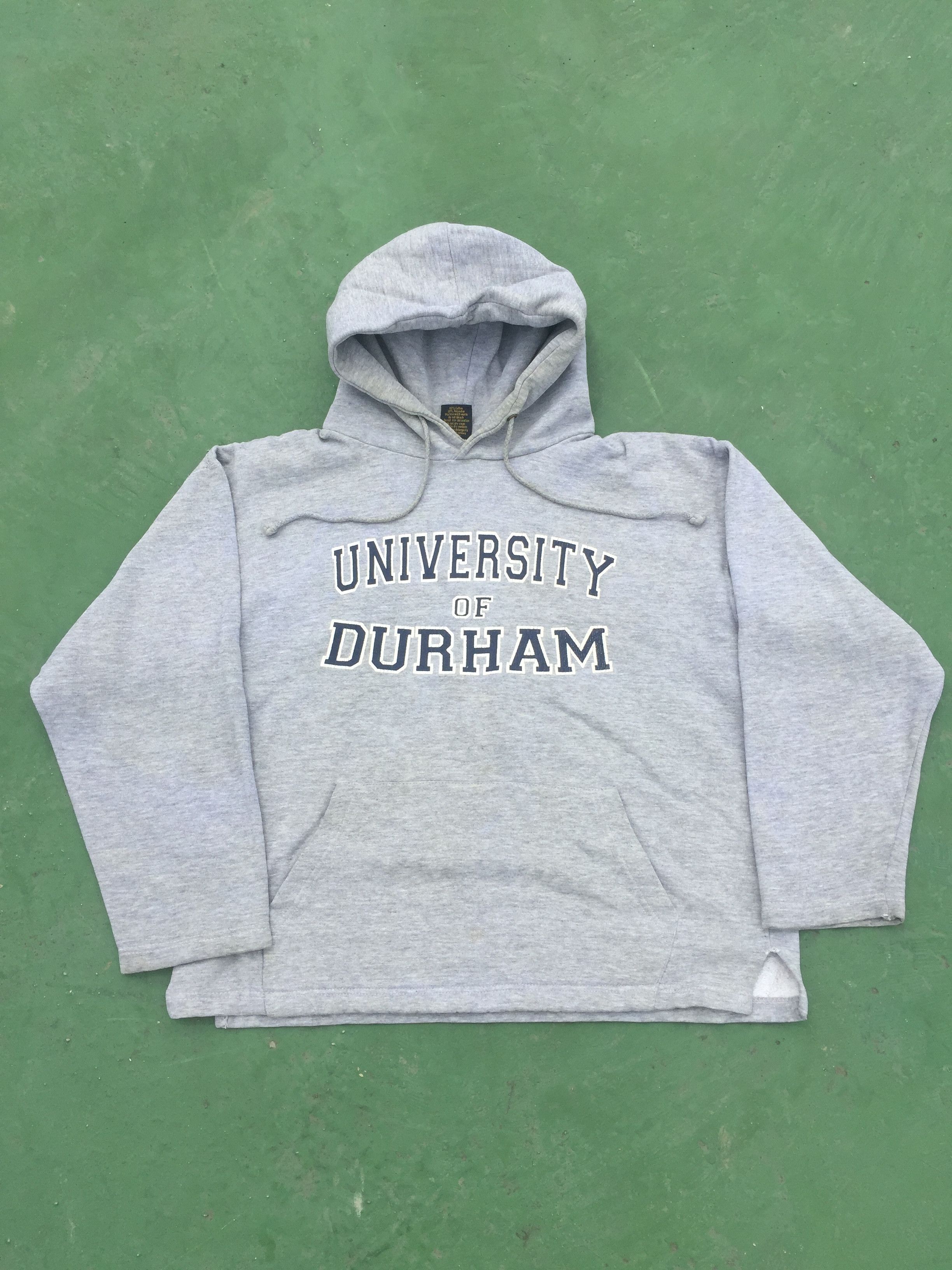 Vintage Vintage University of Durham Spellout Boxy Hoodie Size US S / EU 44-46 / 1 - 1 Thumbnail