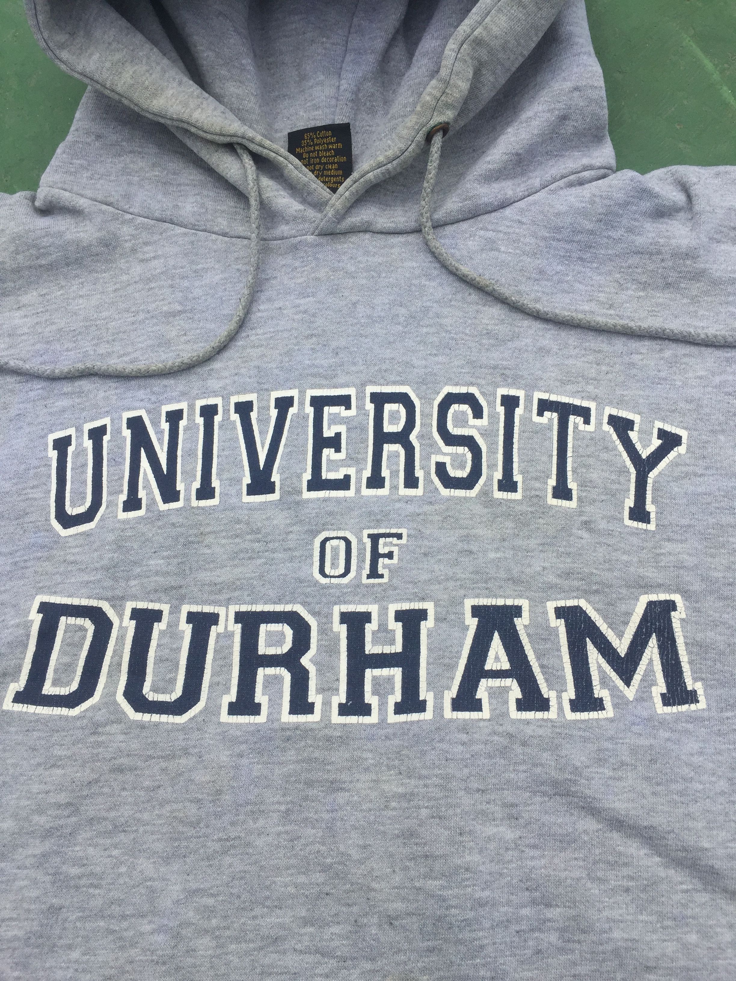 Vintage Vintage University of Durham Spellout Boxy Hoodie Size US S / EU 44-46 / 1 - 2 Thumbnail