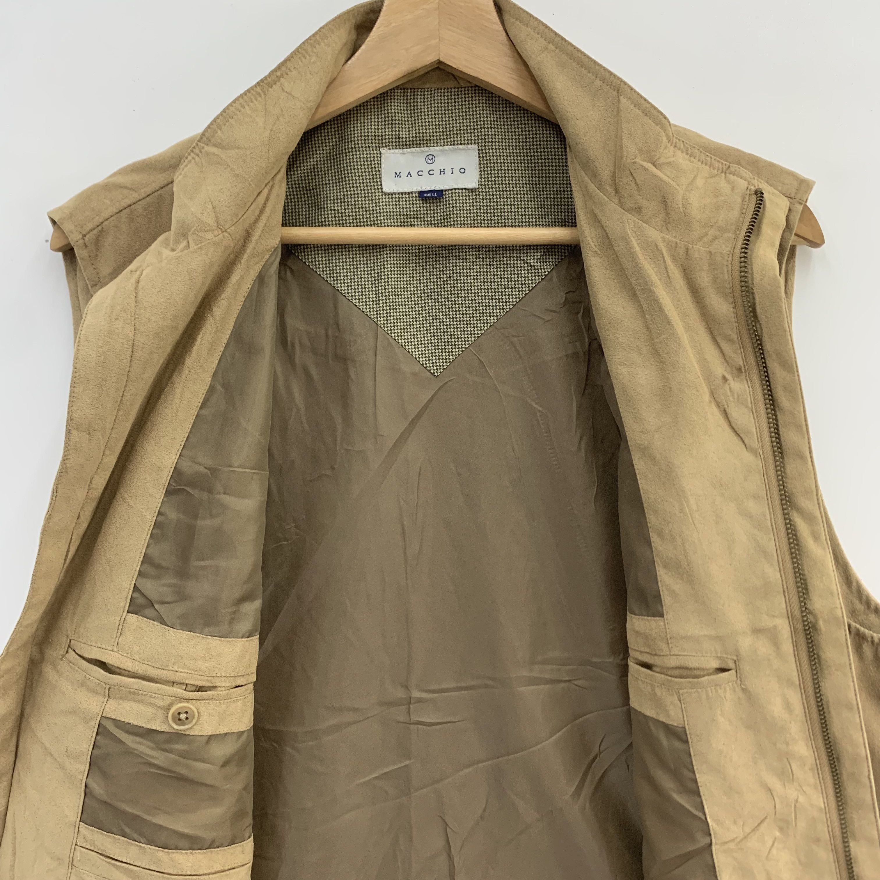 Japanese Brand Macchio Brown Vest Multipocket Size US L / EU 52-54 / 3 - 5 Thumbnail
