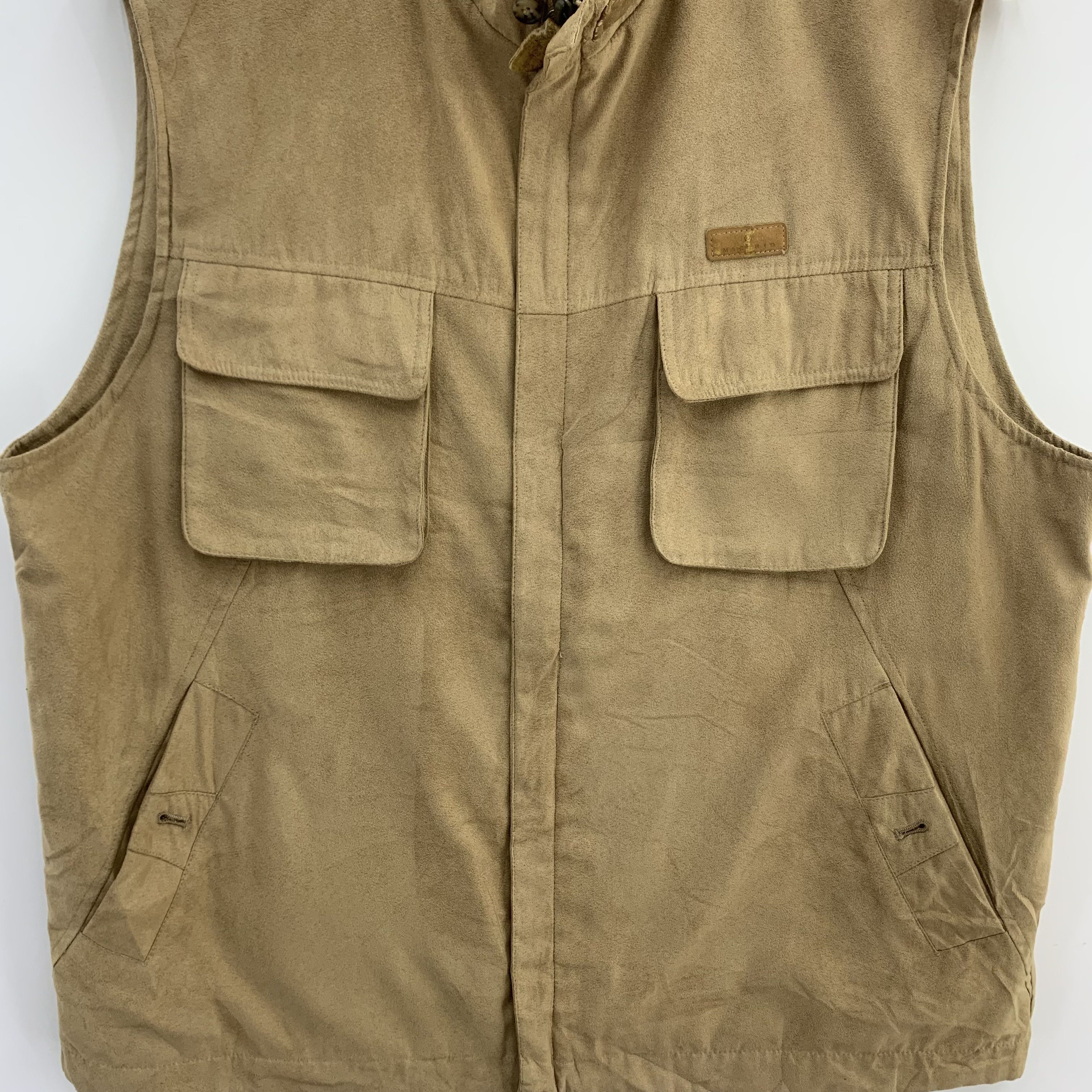 Japanese Brand Macchio Brown Vest Multipocket Size US L / EU 52-54 / 3 - 4 Thumbnail