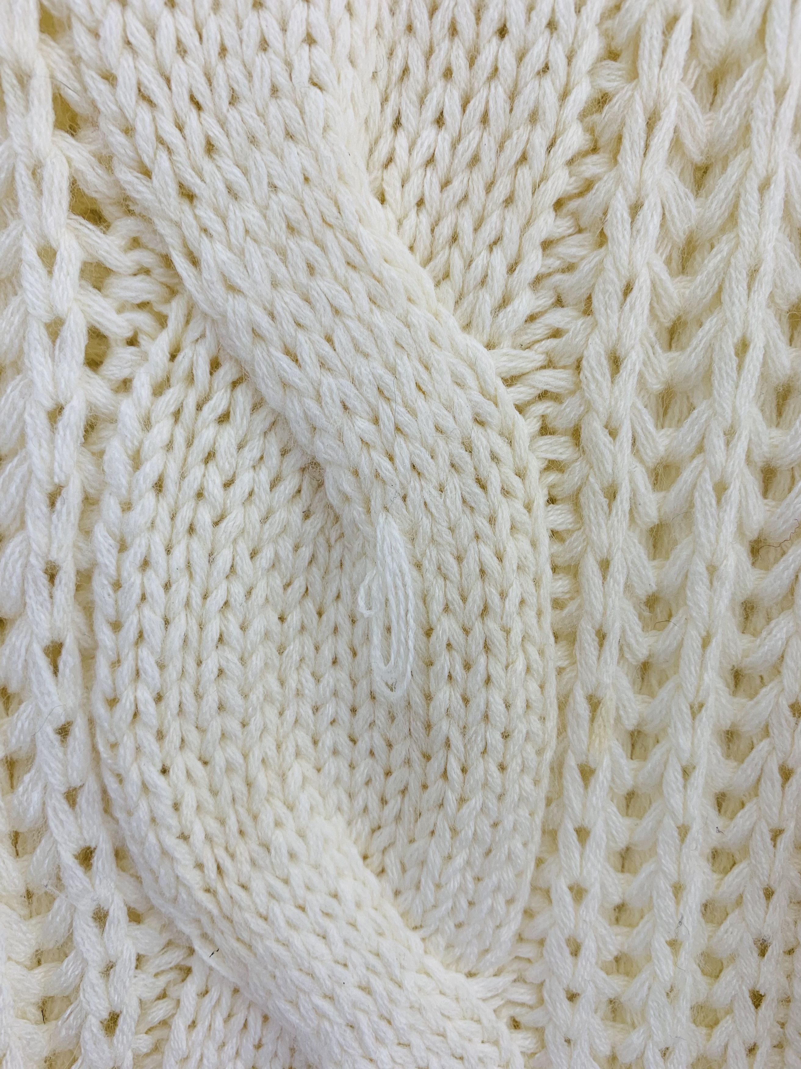Japanese Brand Pendora Cable Knit Crochet Knit Shirt Long Sleeve Size US M / EU 48-50 / 2 - 4 Thumbnail