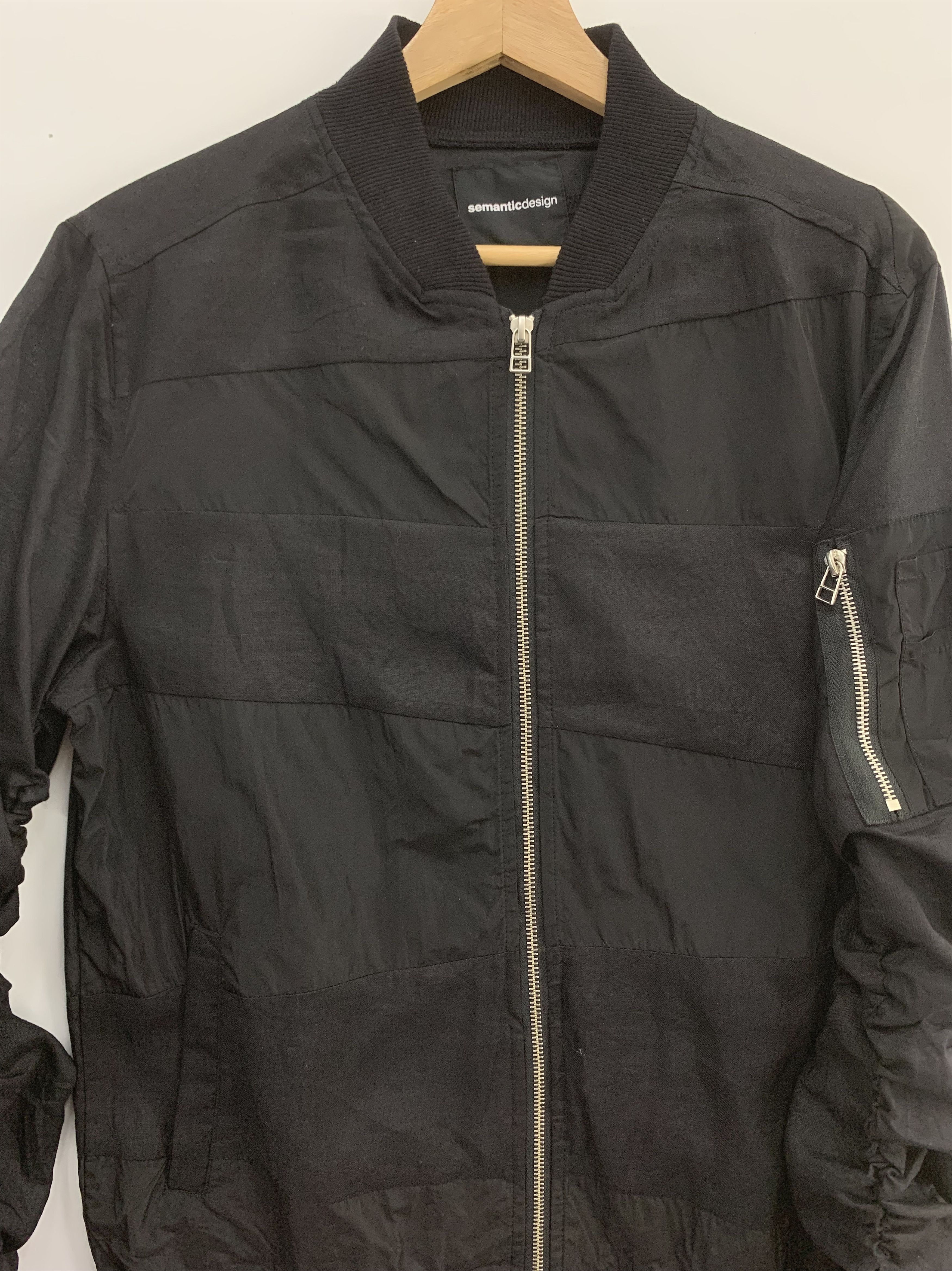 Japanese Brand Semantic Design Black Jacket Size US M / EU 48-50 / 2 - 2 Thumbnail