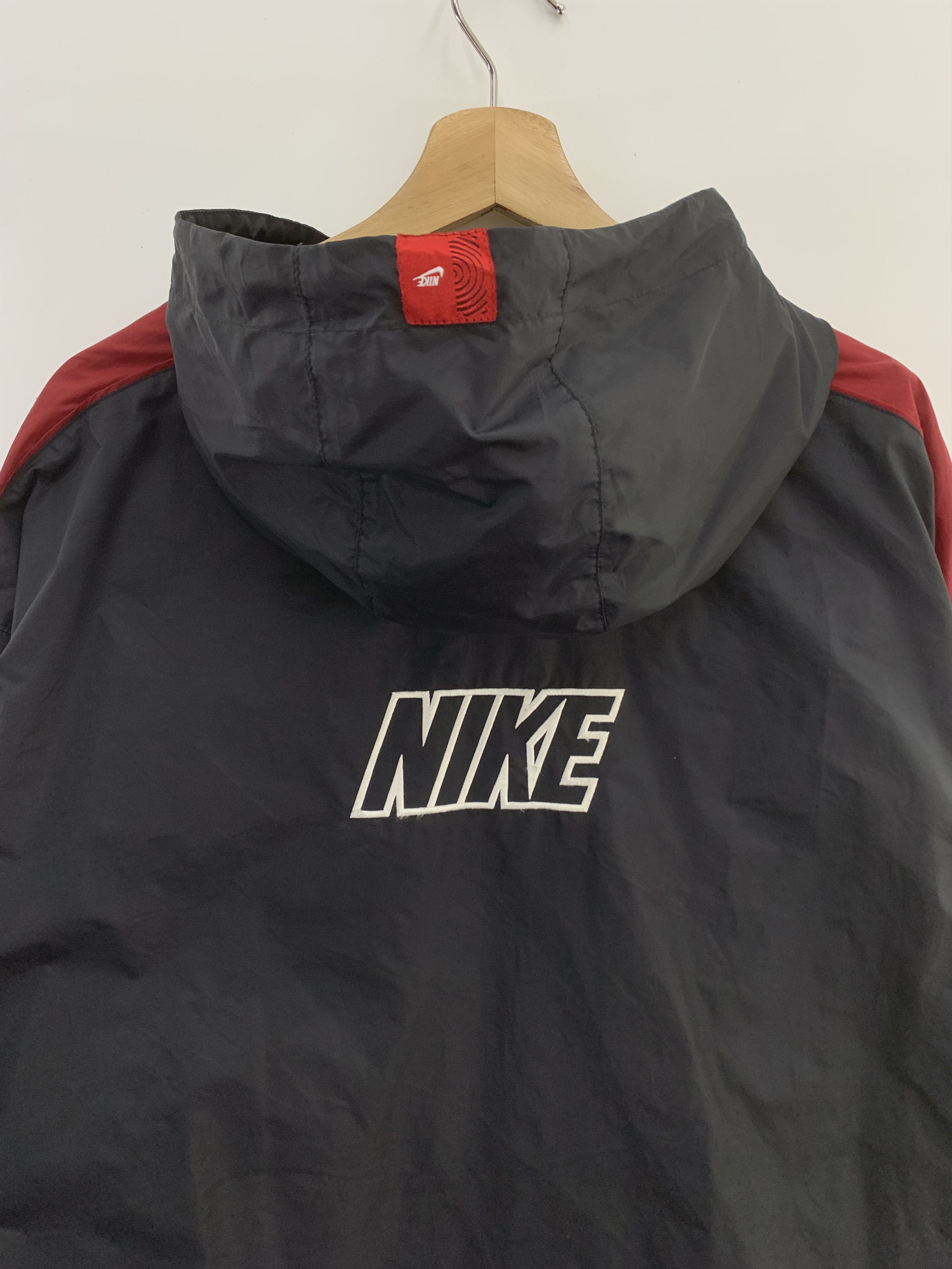 Nike × Vintage Nike Swoosh Jacket Hooded Size US XL / EU 56 / 4 - 4 Thumbnail