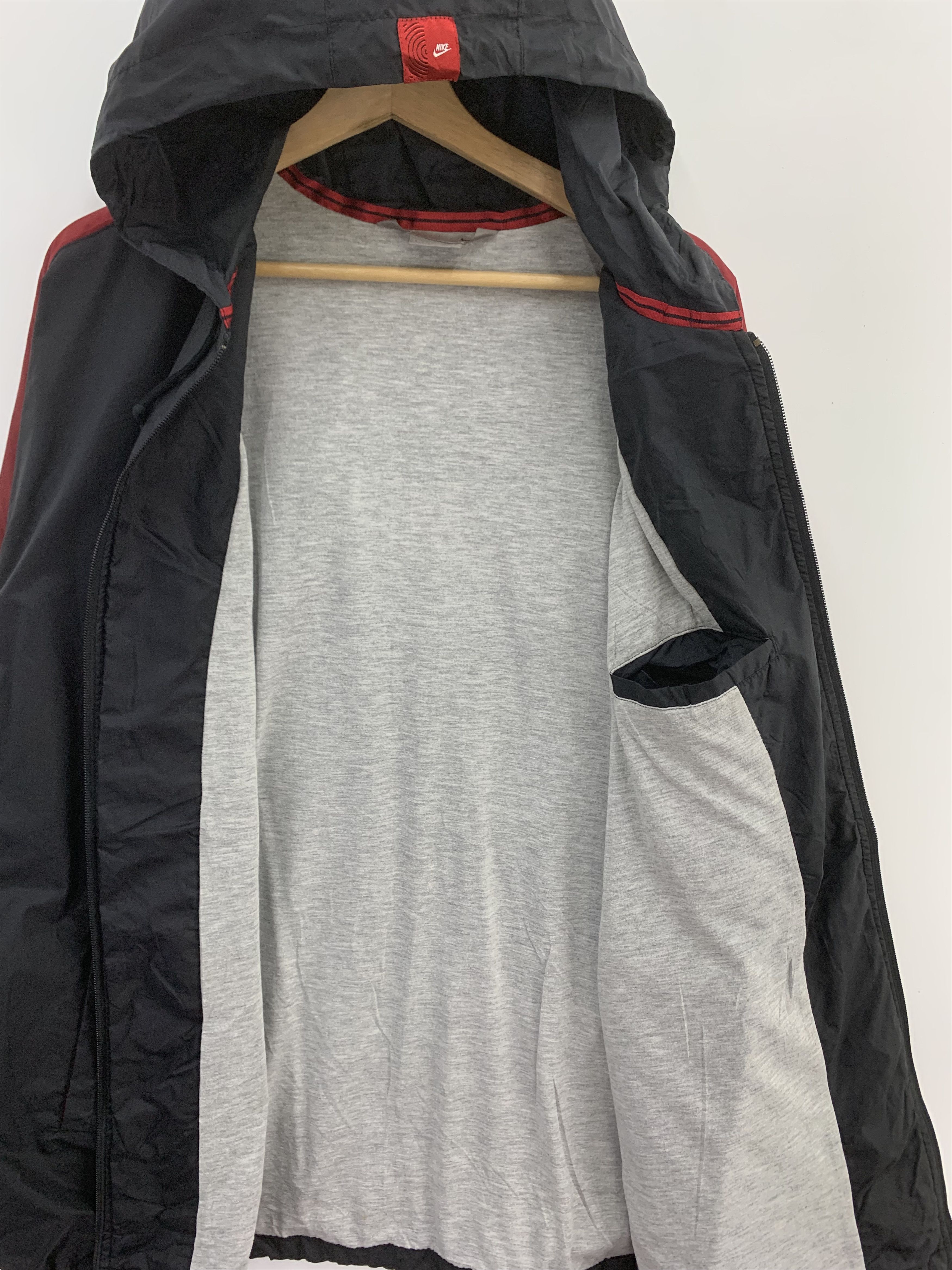 Nike × Vintage Nike Swoosh Jacket Hooded Size US XL / EU 56 / 4 - 11 Thumbnail