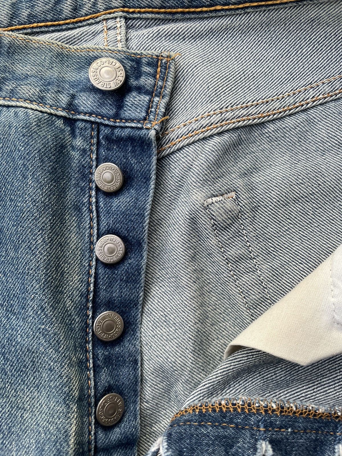 Levi's Levis 501 e 1997 Usa Aging Faded Distressed Size US 32 / EU 48 - 23 Thumbnail