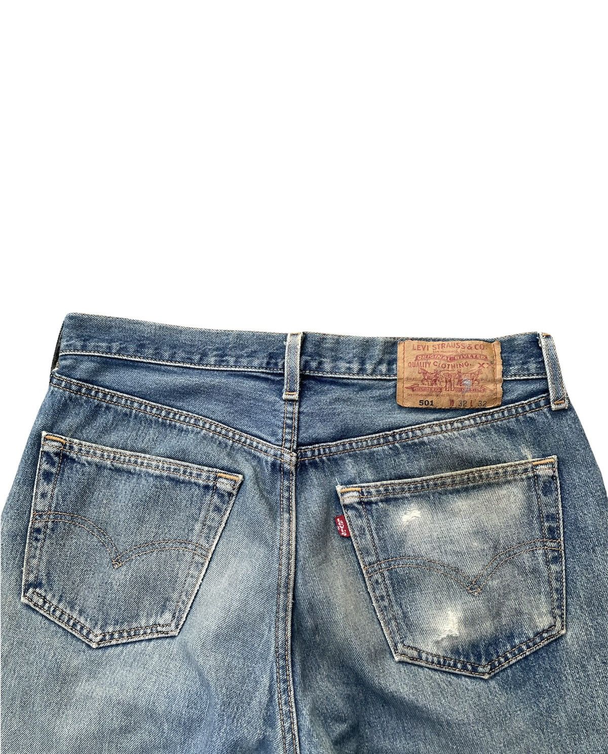 Levi's Levis 501 e 1997 Usa Aging Faded Distressed Size US 32 / EU 48 - 12 Thumbnail