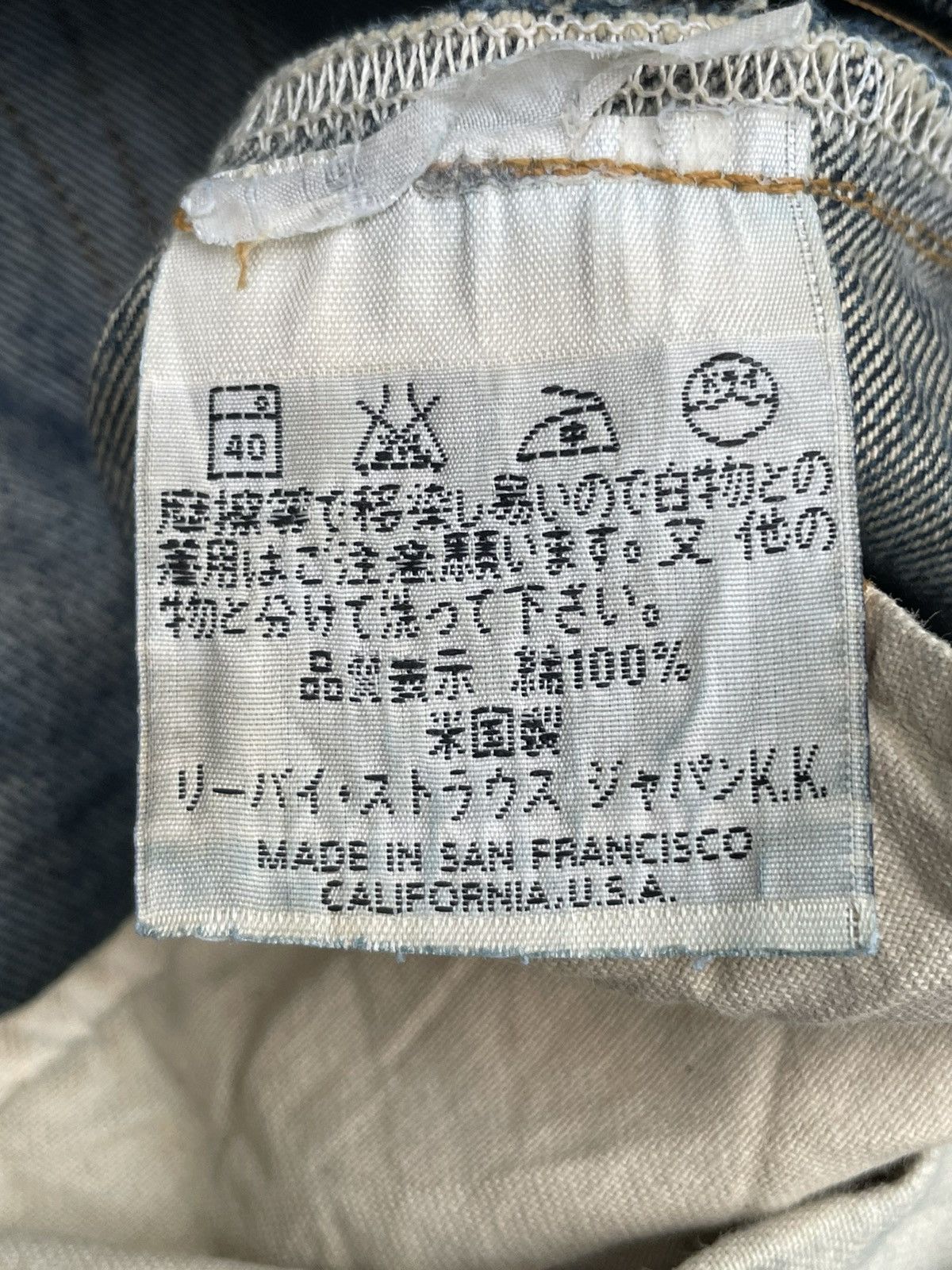 Levi's Vintage 1998 Levis Lot 201XX E Selvedge Distresed Size US 31 - 20 Thumbnail