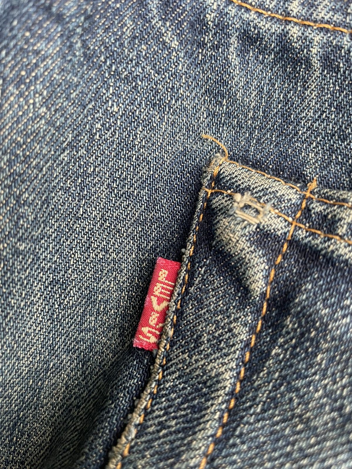 Levi's Vintage 1998 Levis Lot 201XX E Selvedge Distresed Size US 31 - 18 Thumbnail