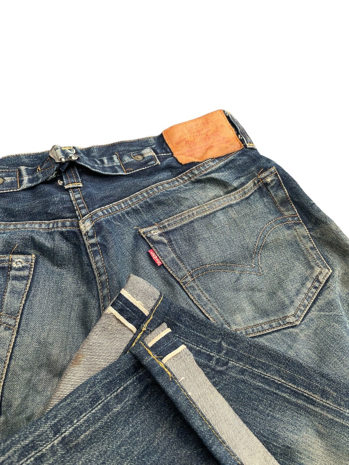 Levi's Vintage 1998 Levis Lot 201XX E Selvedge Distresed Size US 31 - 13 Thumbnail