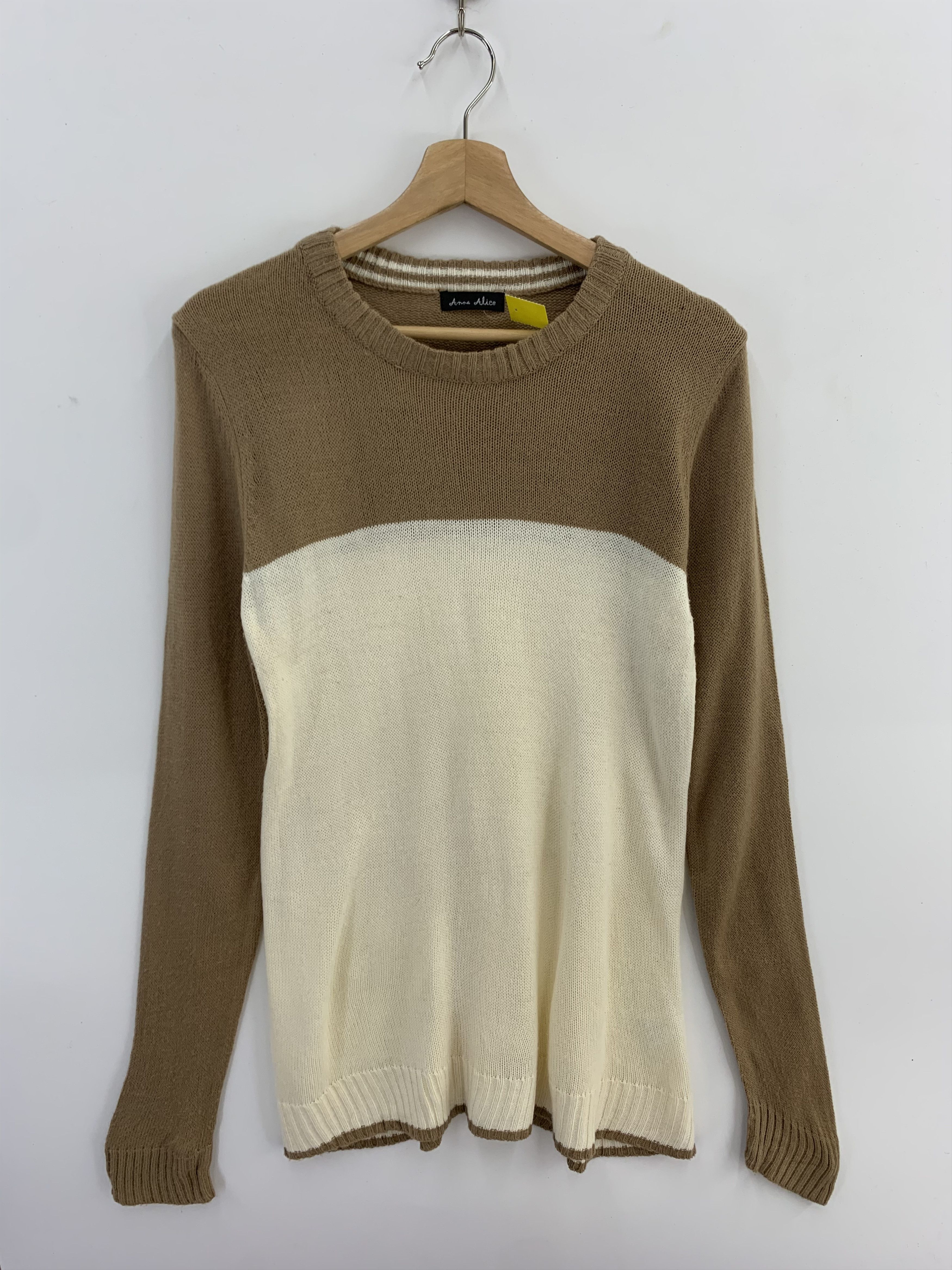 Japanese Brand Anna Alice Wool Knit Sweater Size US L / EU 52-54 / 3 - 1 Thumbnail