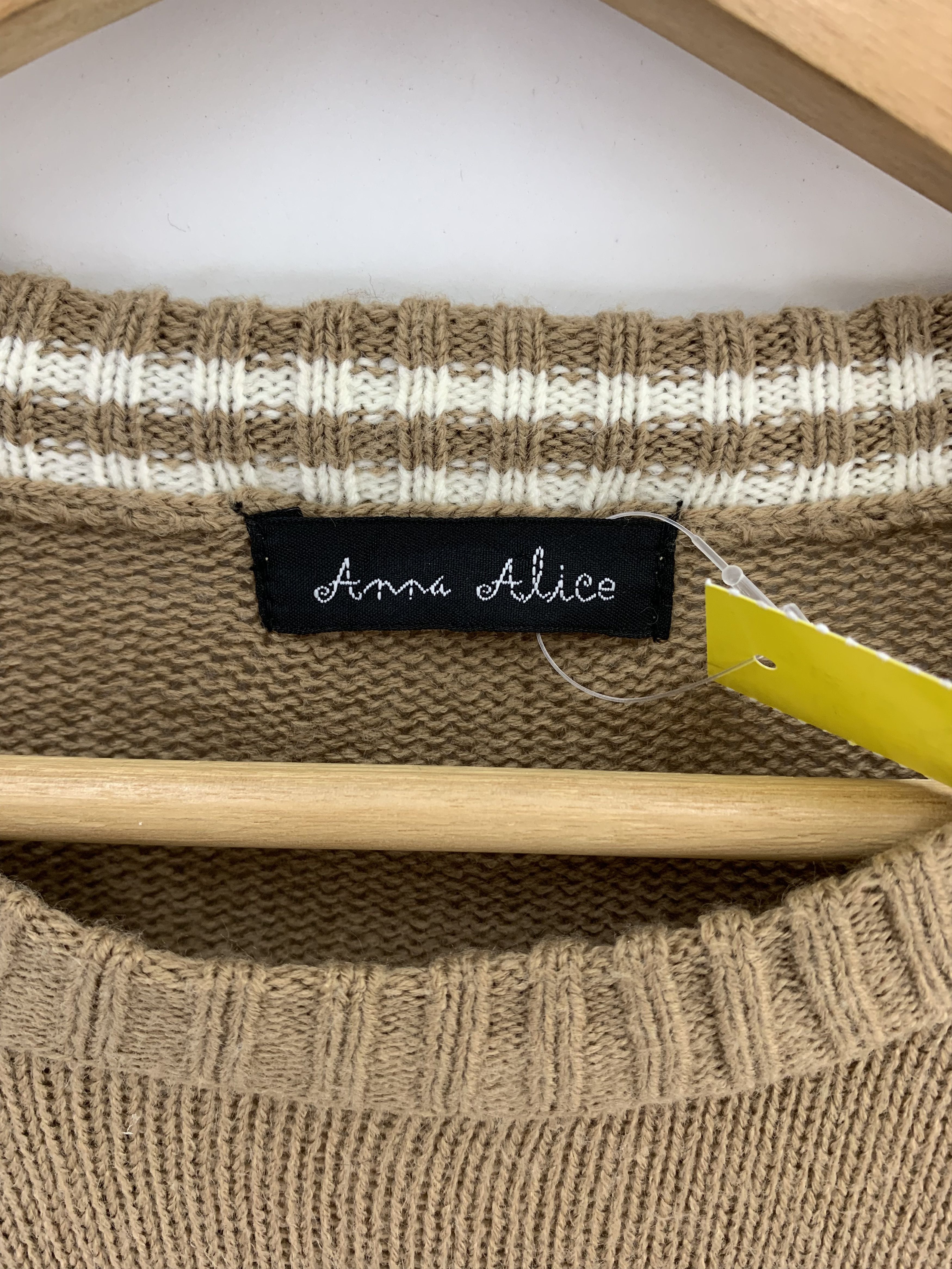 Japanese Brand Anna Alice Wool Knit Sweater Size US L / EU 52-54 / 3 - 3 Thumbnail