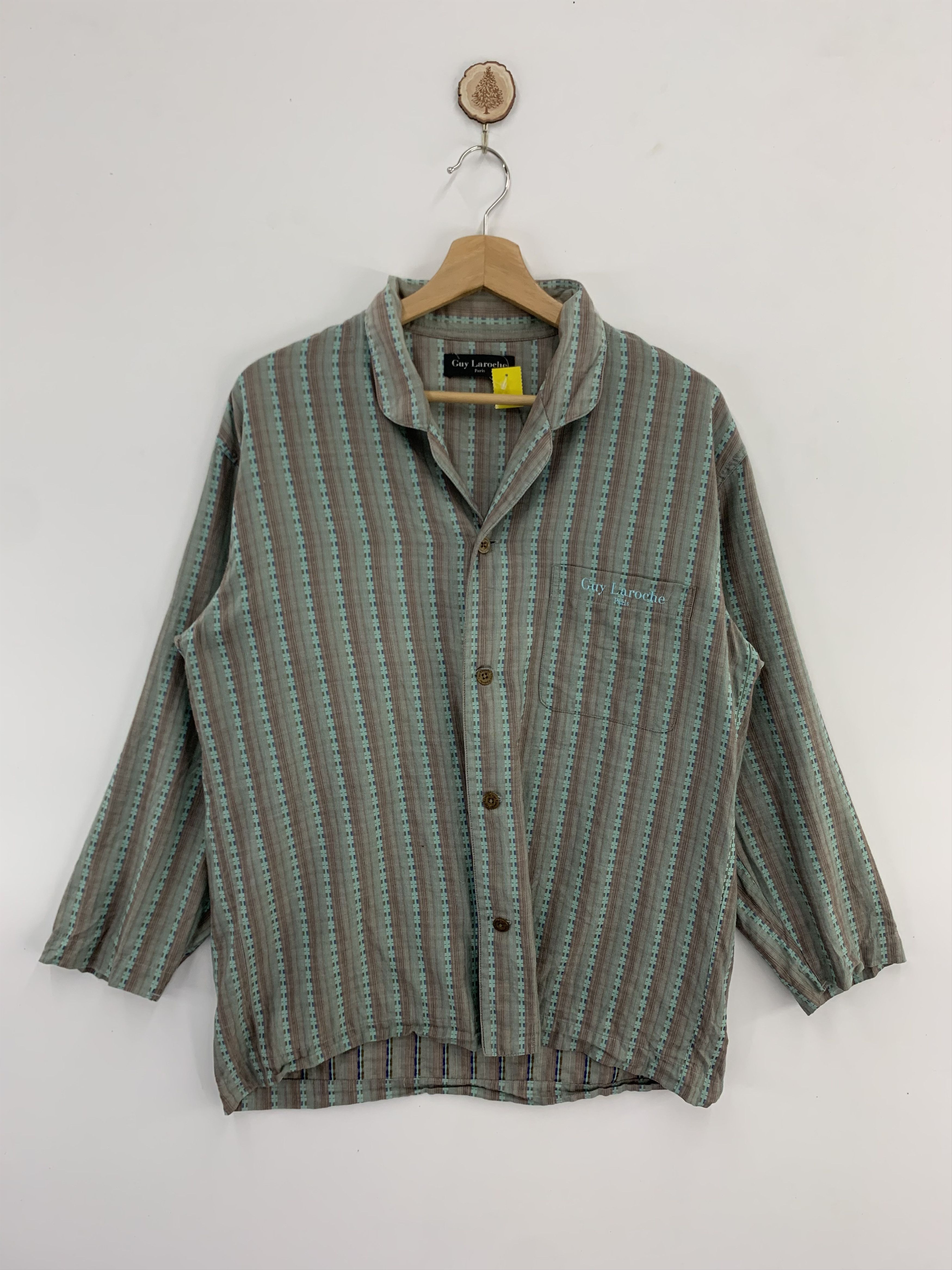 Guy Laroche Guy Laroche Long Sleeve Shirt Button Up Size US M / EU 48-50 / 2 - 1 Thumbnail