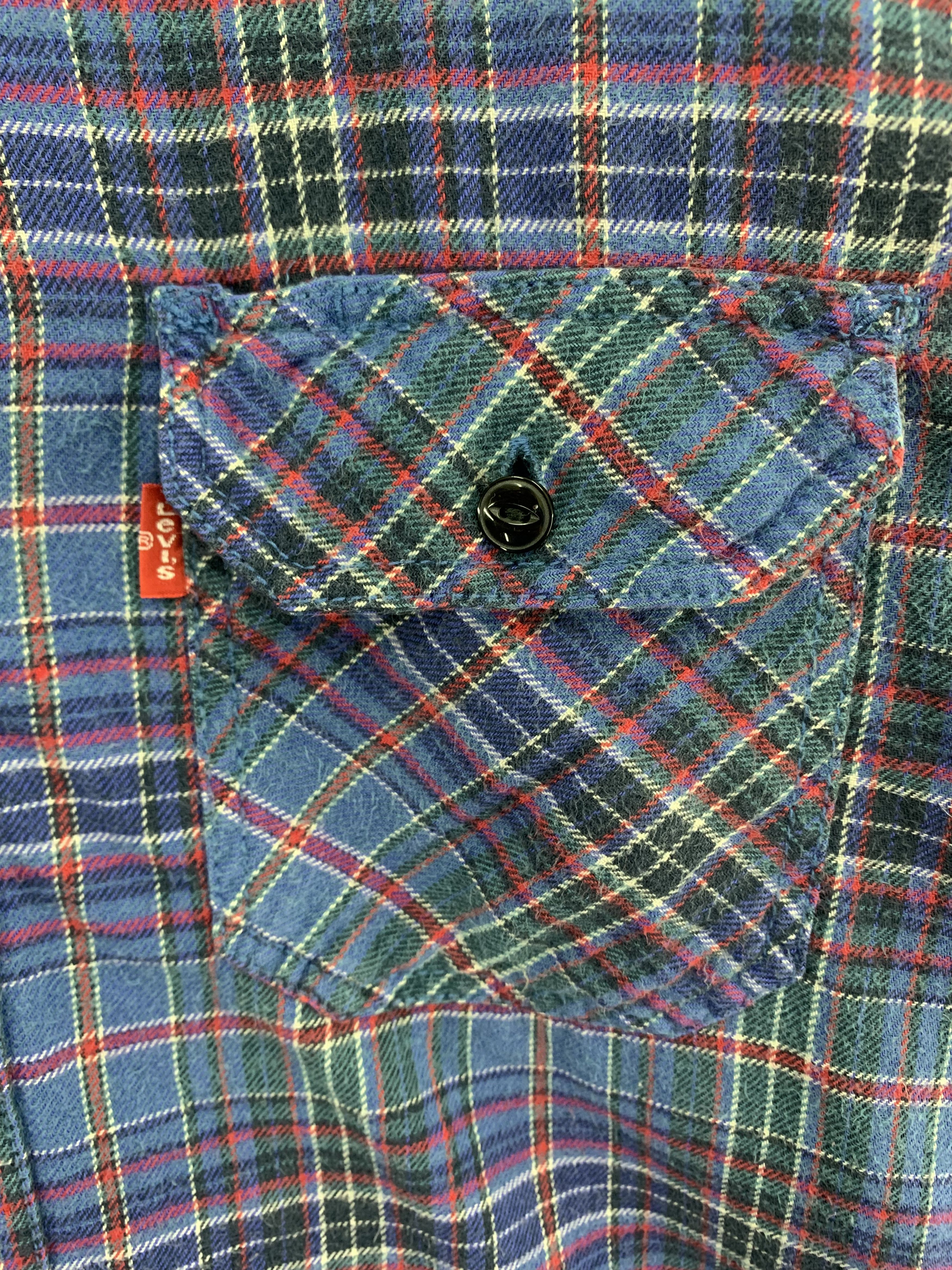Flannel Levis Red Tab Long Sleeve Shirt Button Ups Flannel Size US L / EU 52-54 / 3 - 5 Thumbnail