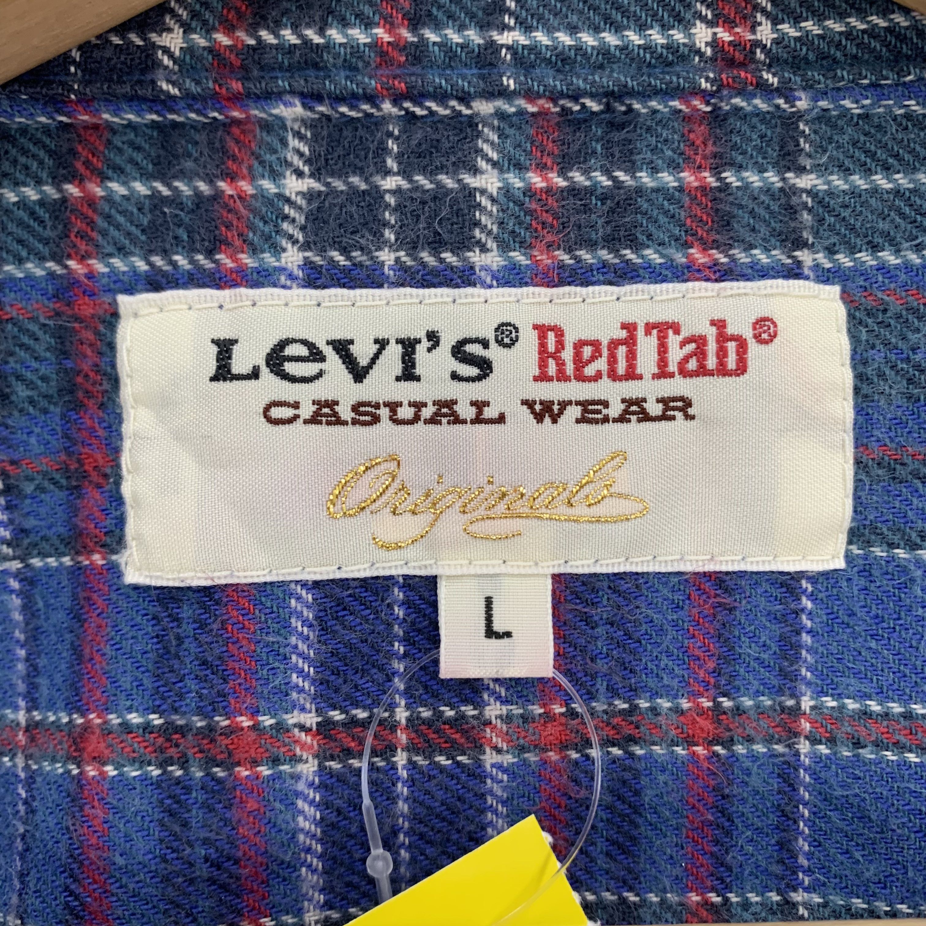 Flannel Levis Red Tab Long Sleeve Shirt Button Ups Flannel Size US L / EU 52-54 / 3 - 10 Thumbnail