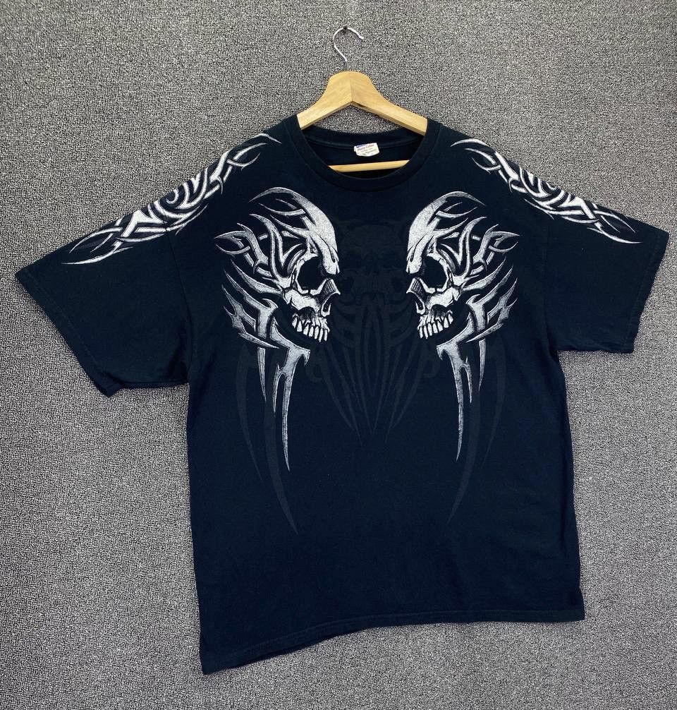 Vintage Vintage Punk Exploited Skulls Style Printed Tee T Shirts Size US XL / EU 56 / 4 - 2 Thumbnail