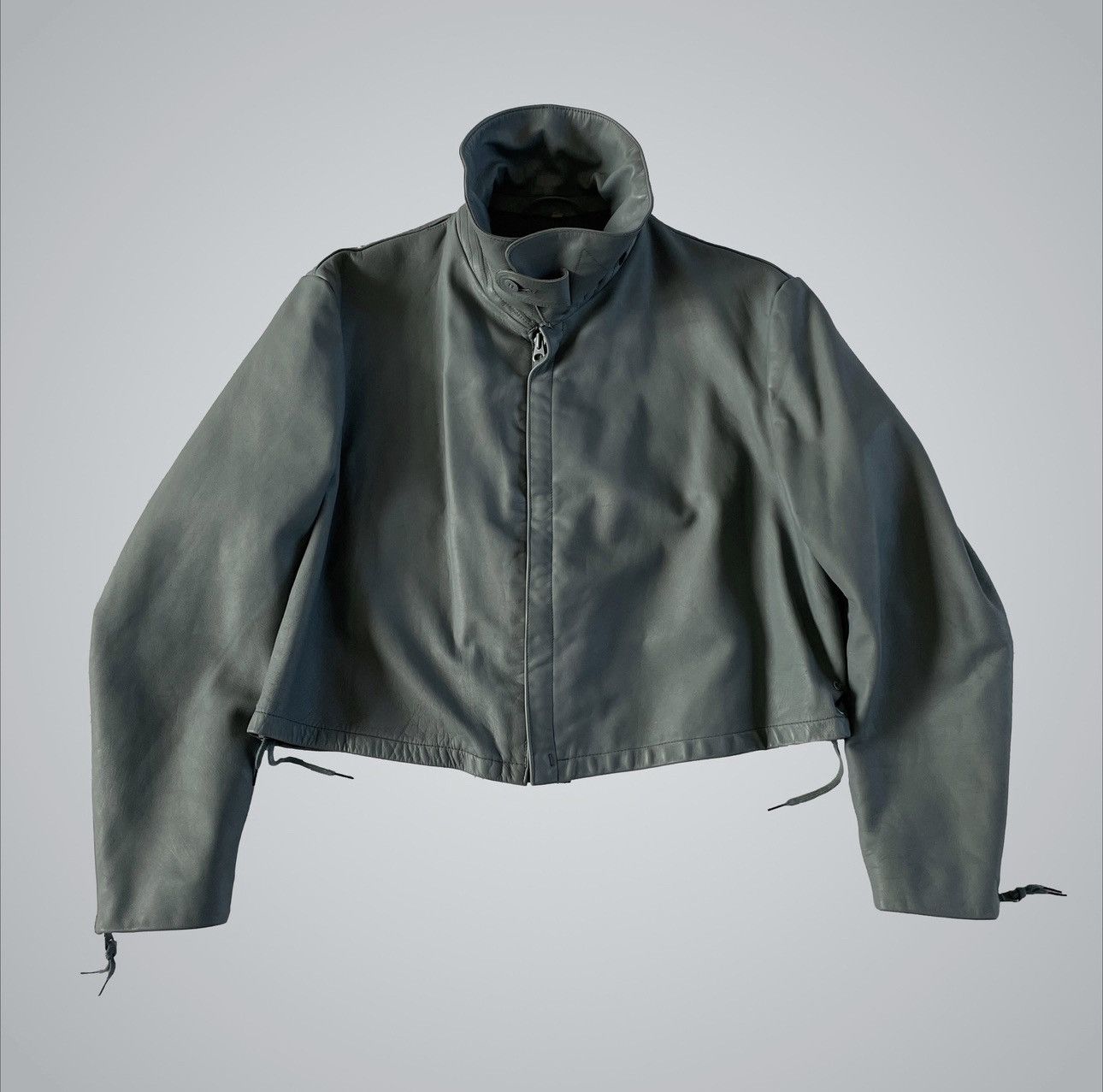 80s “German Military” Submarine Jacket Vintage German Submarine Leather Jacket: Functional