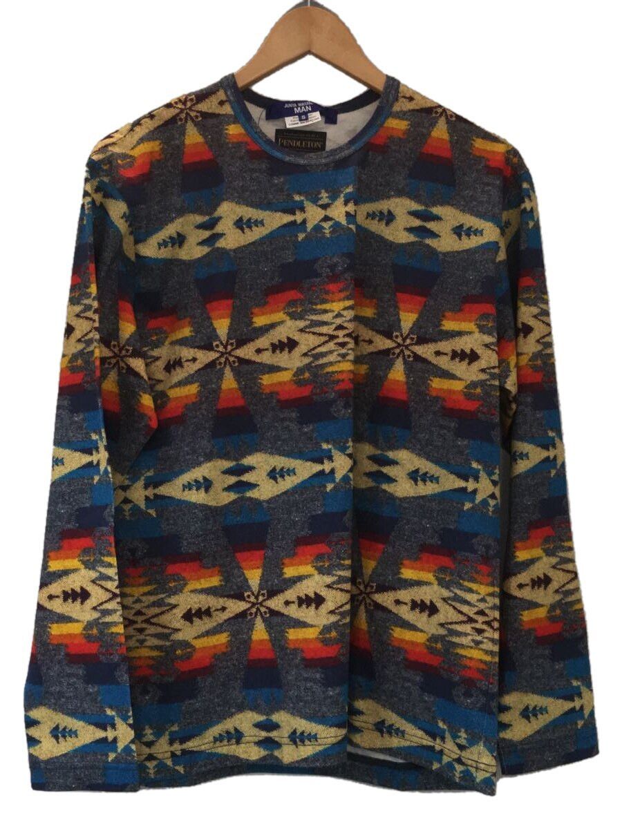T-Shirts Multicolor Long Sleeve Cotton Overall Pattern