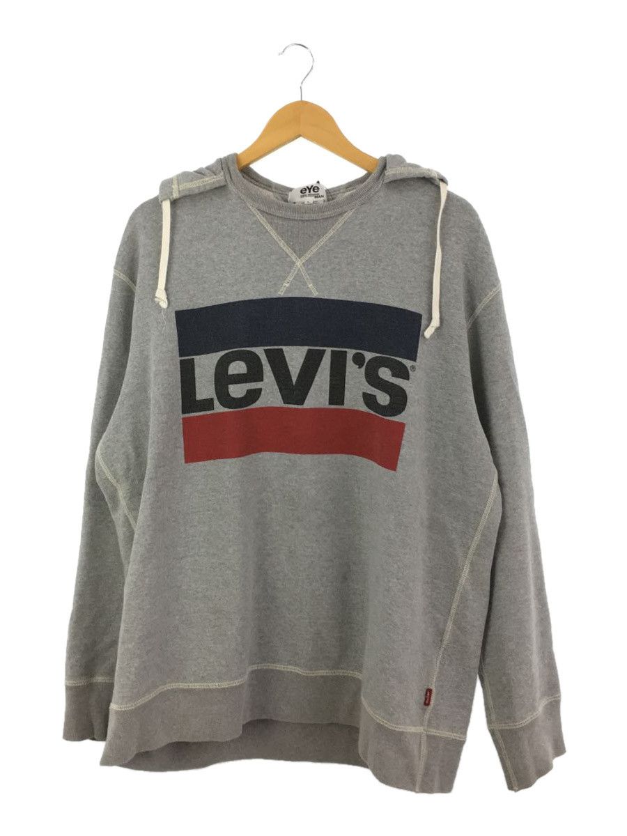 Hoodie Gray Front Logo Cotton Parka