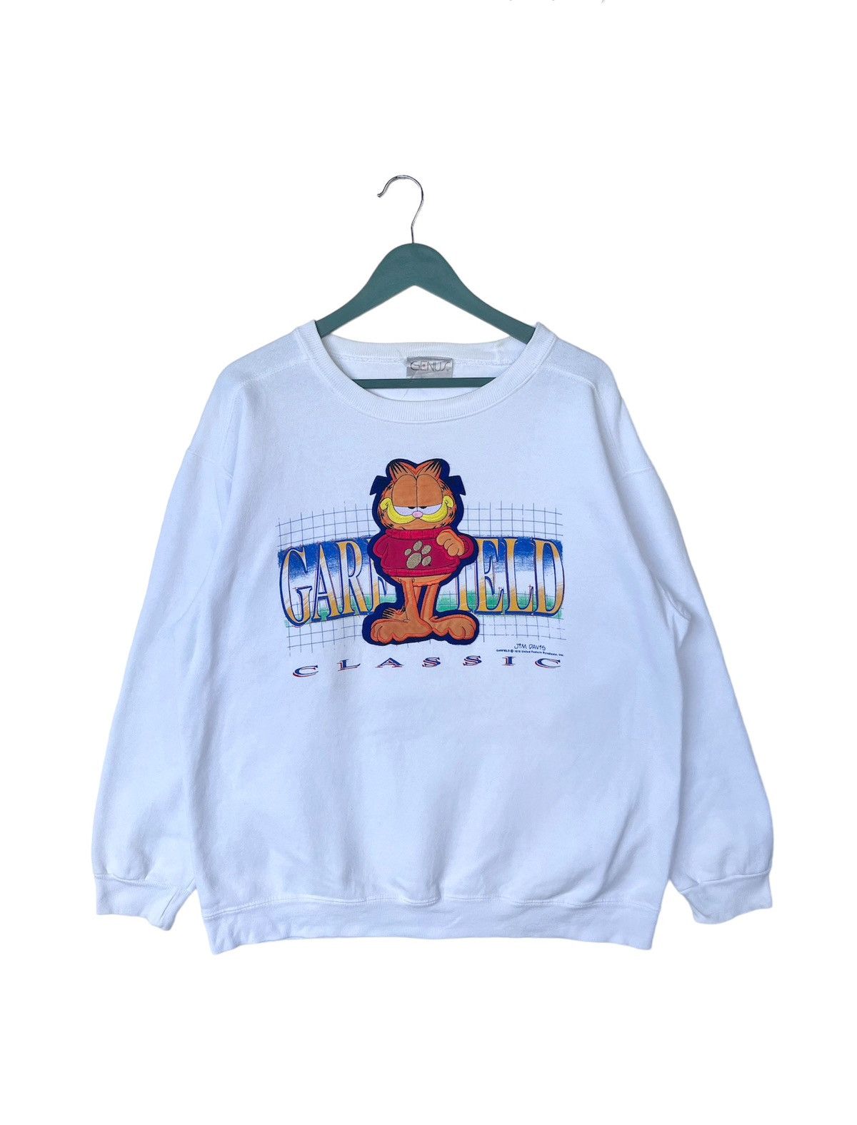 Vintage Vintage 90s Garfield Classic Sweatshirt Size US M / EU 48-50 / 2 - 1 Thumbnail