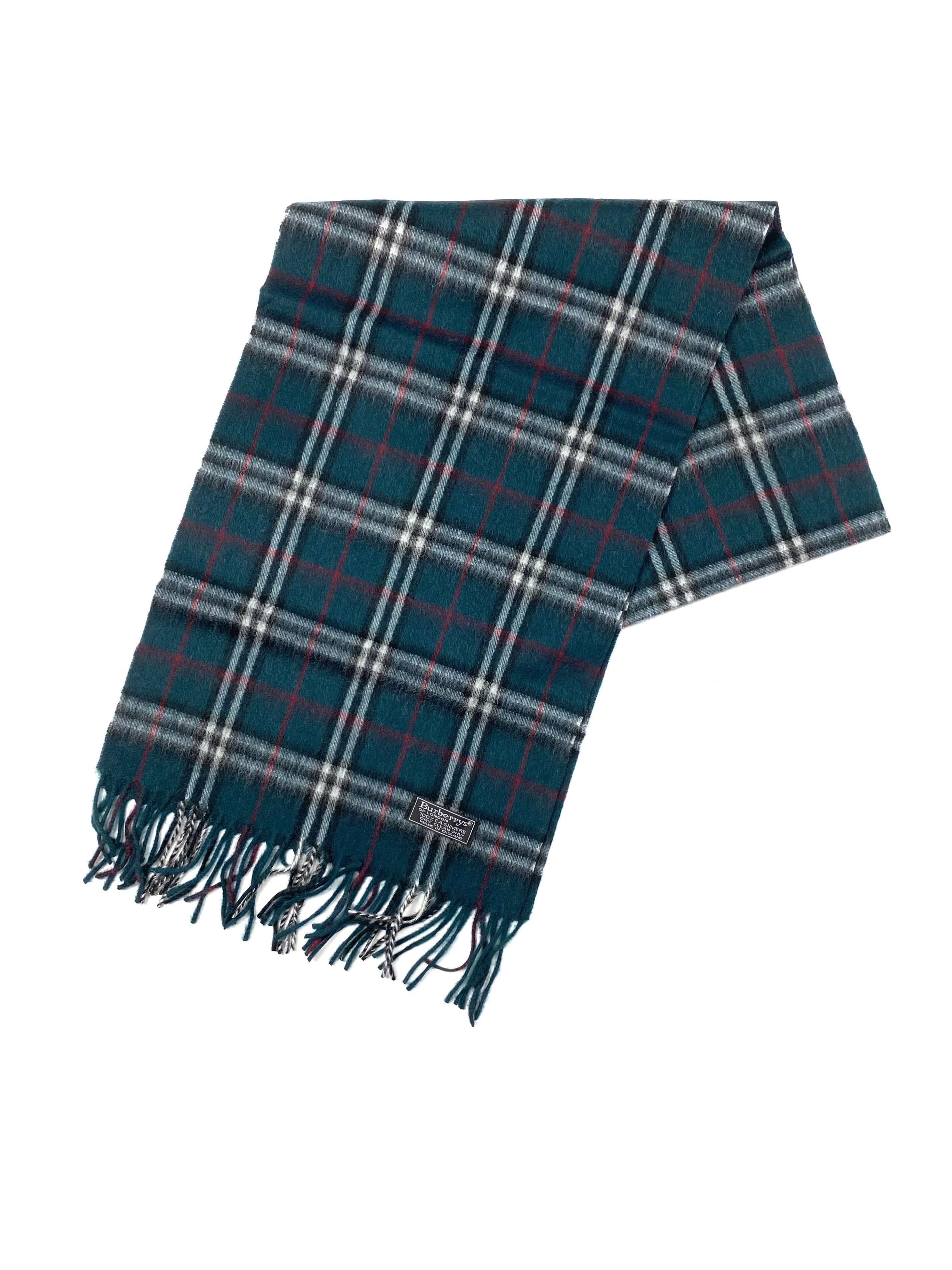 Burberry Burberry Vintage Scarf Green Nova Check Size ONE SIZE - 1 Thumbnail