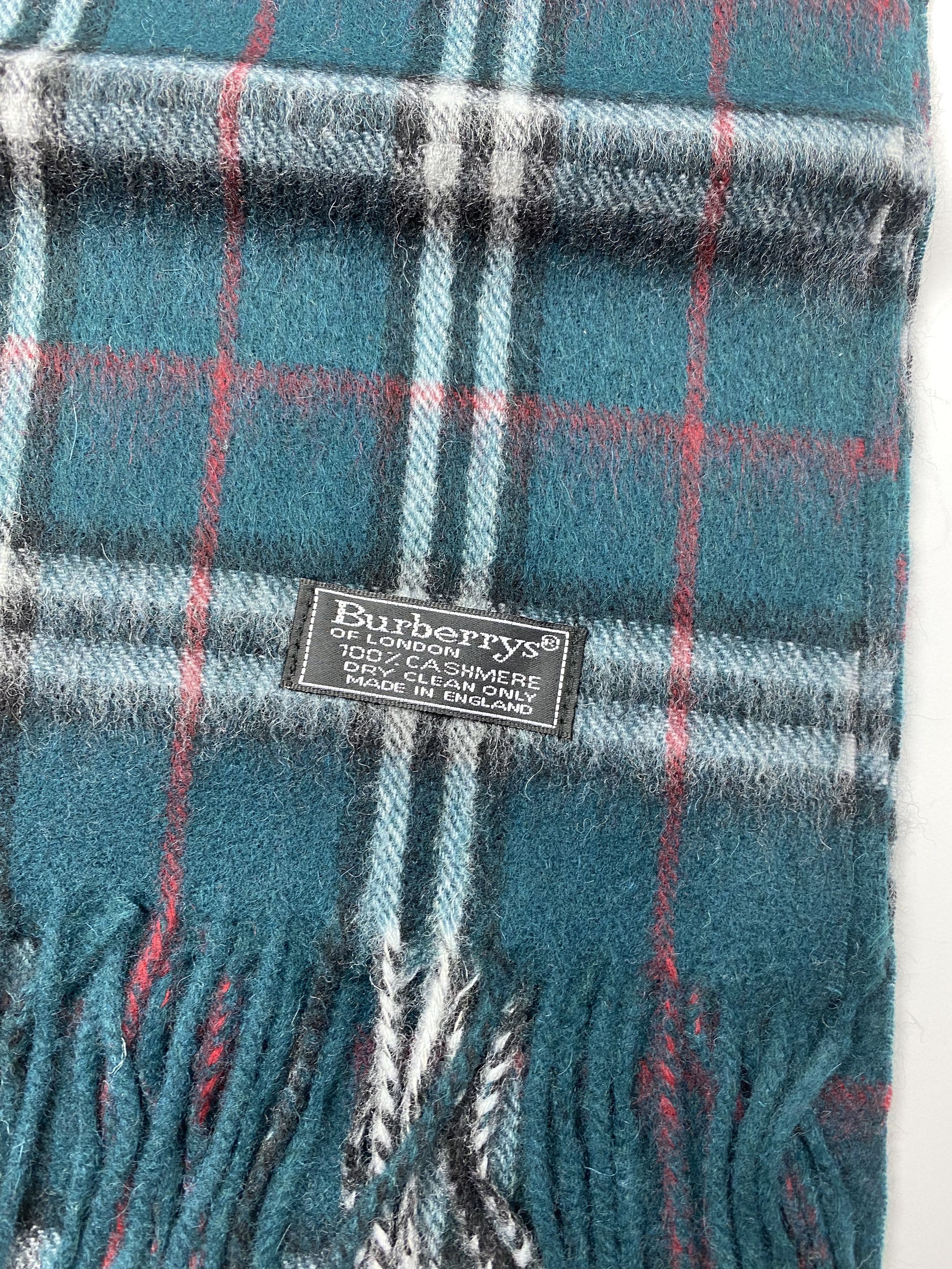 Burberry Burberry Vintage Scarf Green Nova Check Size ONE SIZE - 2 Thumbnail