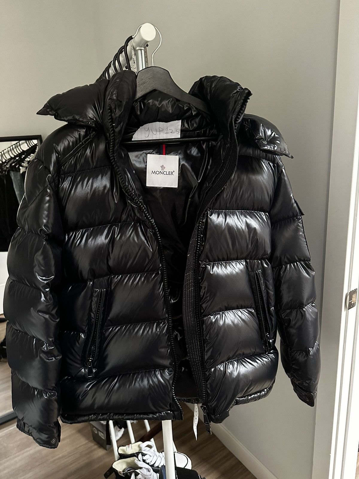 Moncler Maire Shiny bran Puffer Jacket
