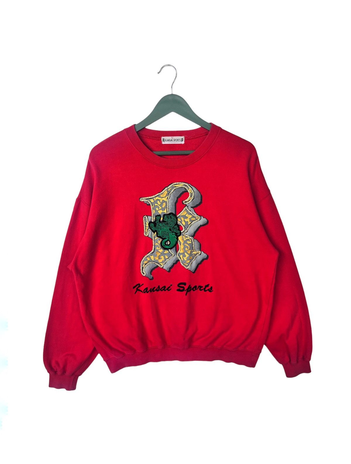 Kansai Yamamoto Vintage 90s Kansai Sports Dragon Sweatshirt Size US L / EU 52-54 / 3 - 1 Thumbnail