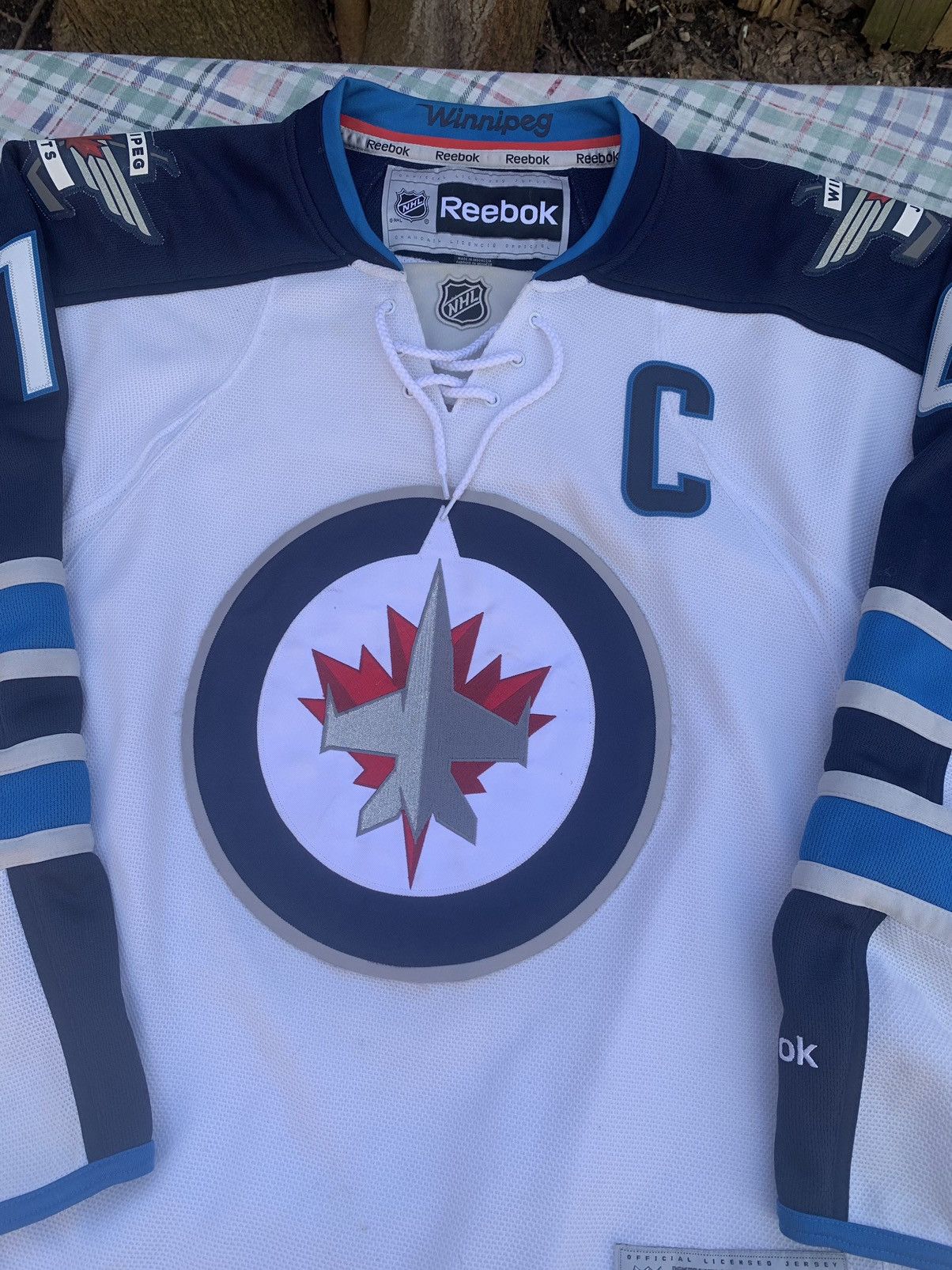 NHL × Reebok Reebok Winnipeg Jets Andrew Ladd NHL Jersey Size US M / EU 48-50 / 2 - 3 Thumbnail