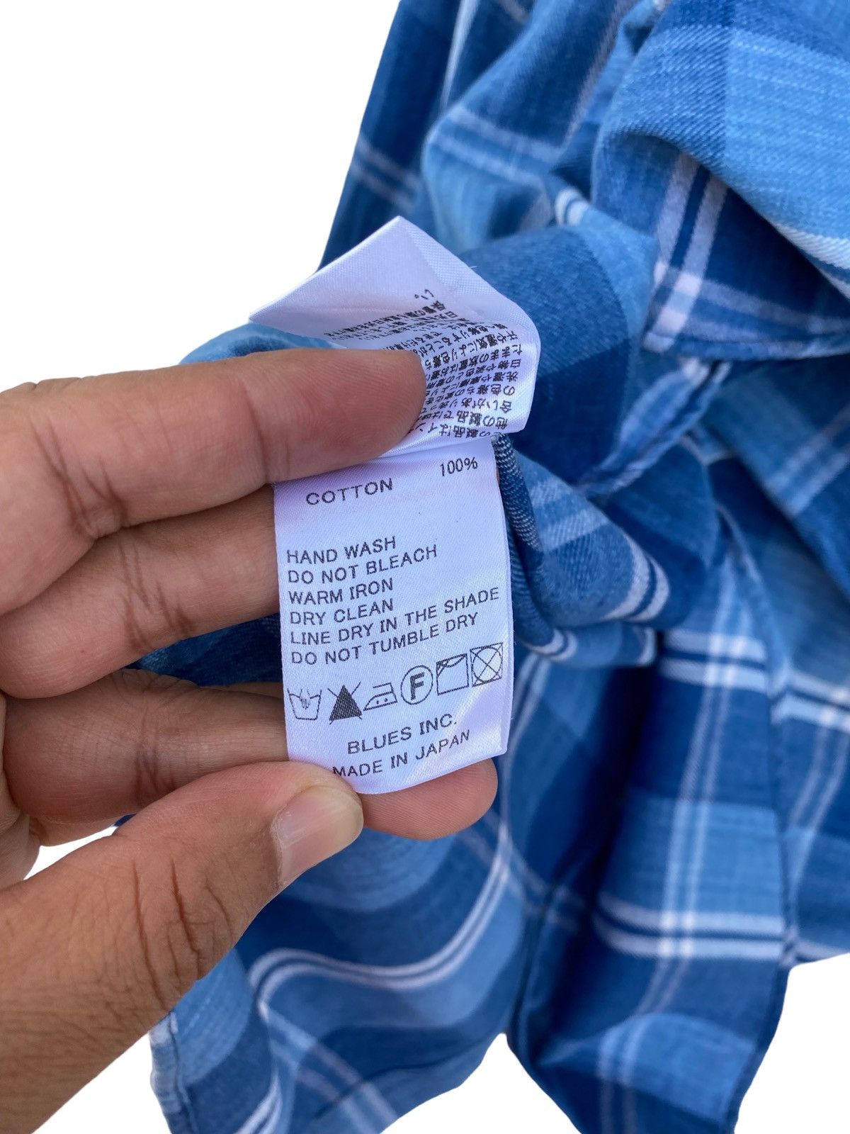 Japanese Brand Kuro Denim Nova Check Style Shirt Size US M / EU 48-50 / 2 - 5 Thumbnail