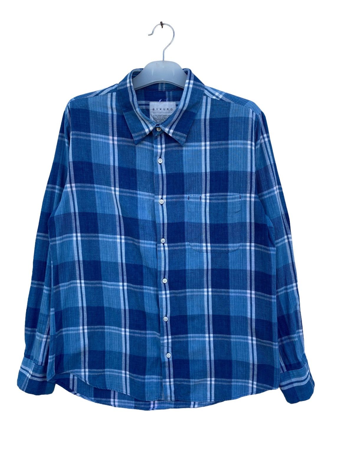 Japanese Brand Kuro Denim Nova Check Style Shirt Size US M / EU 48-50 / 2 - 1 Thumbnail